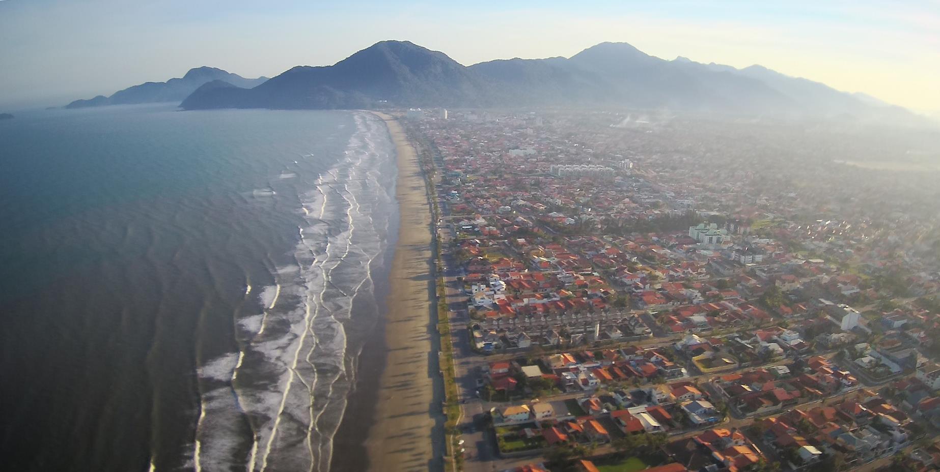 Aerial photo Peruíbe city