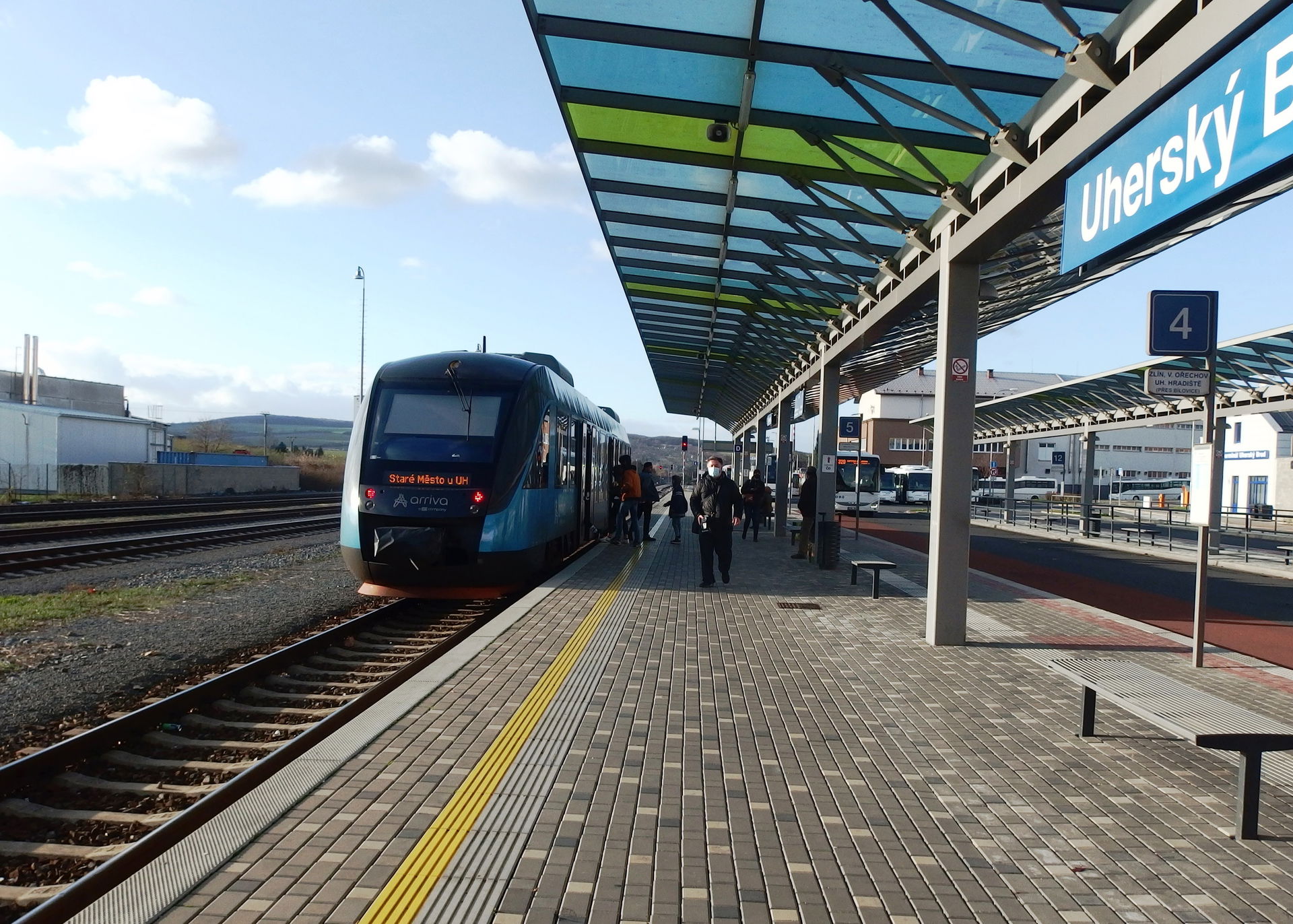 Uherský Brod, Uherské Hradiště District, Czechia. Train station.