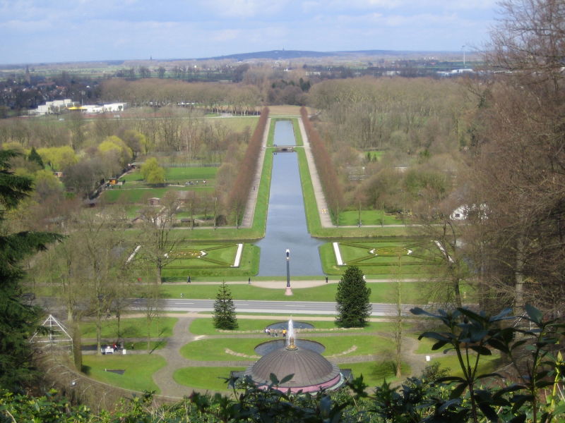 Kleve, Neuer Tiergarten: Blick vom Obelisken über den Prinz-Mor…