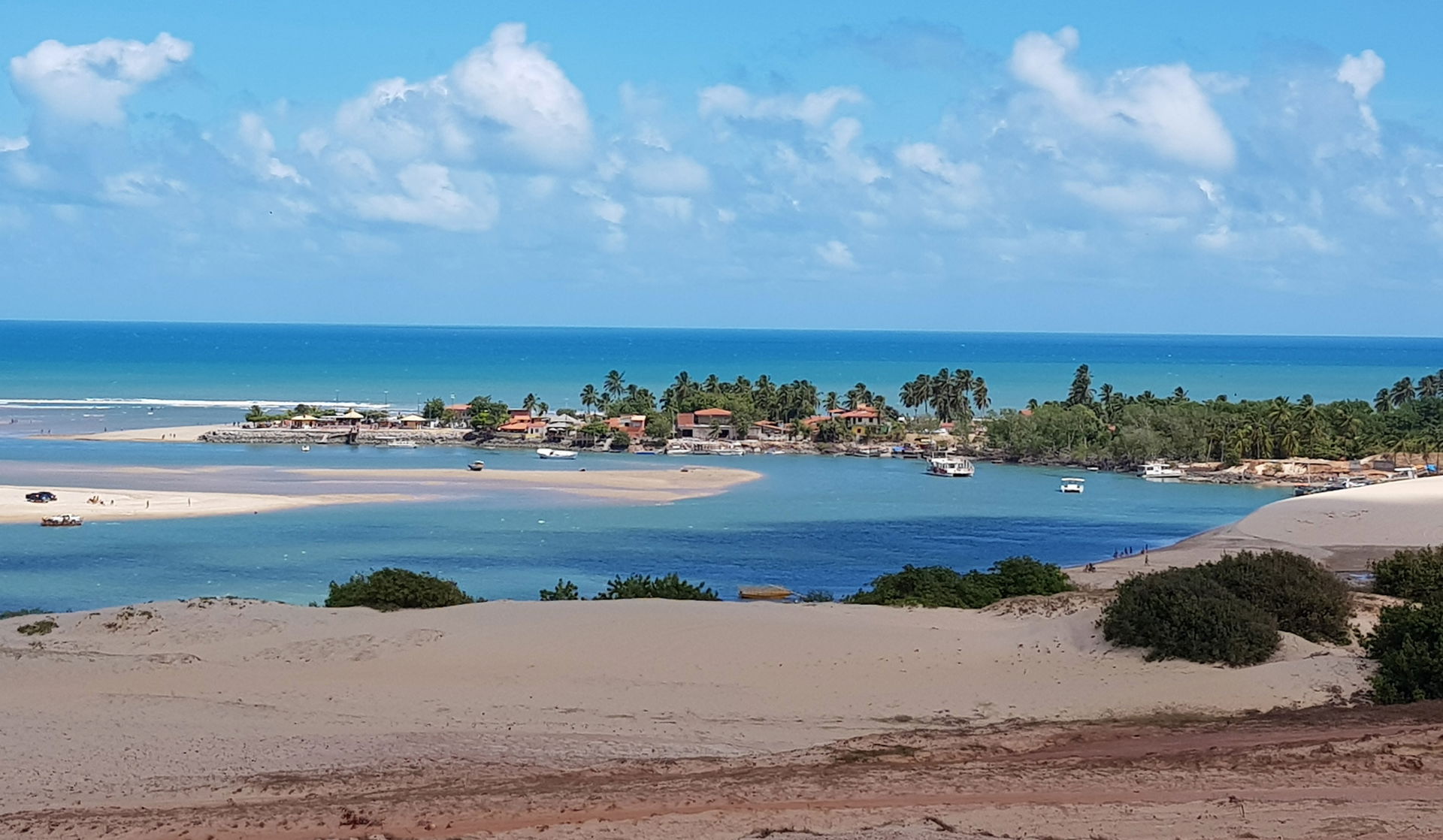 Foz do Rio Mundaú, divisa entre os municípios de Itapipoca e Tr…