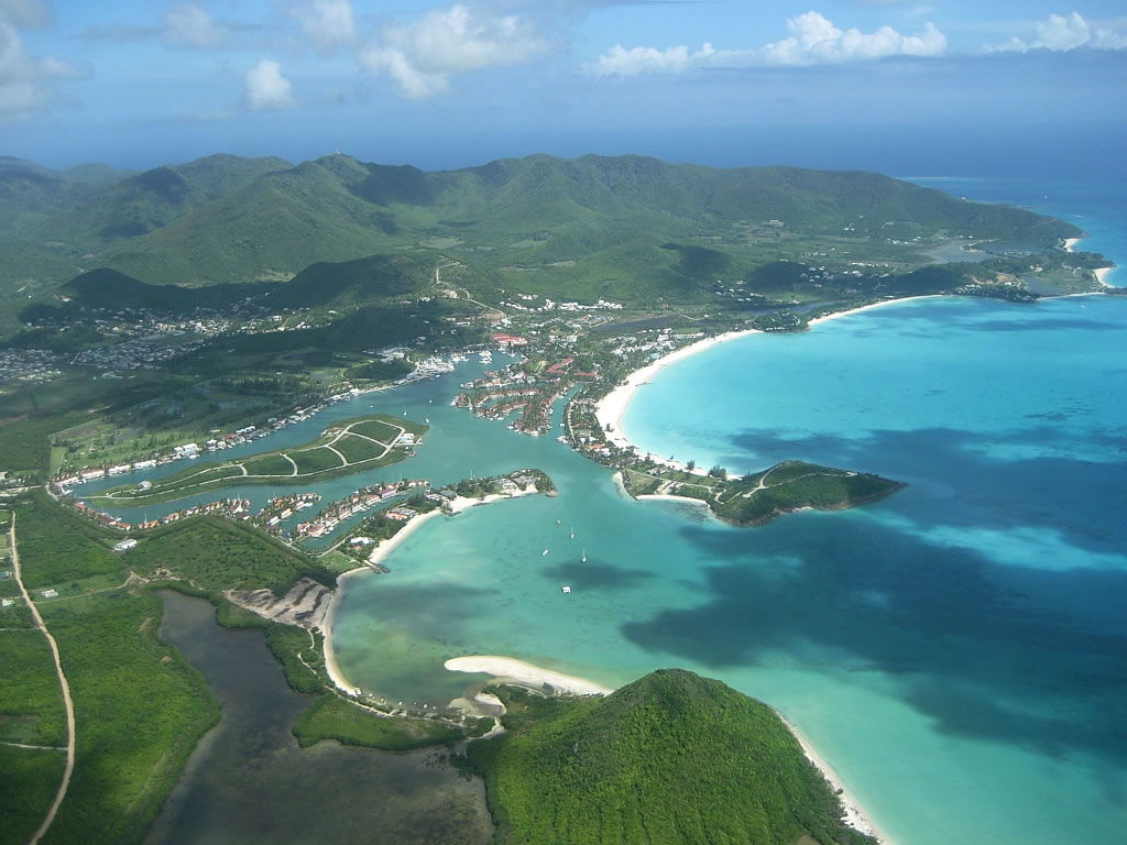 Jolly Harbour on the western coast of the Antigua island, Carib…