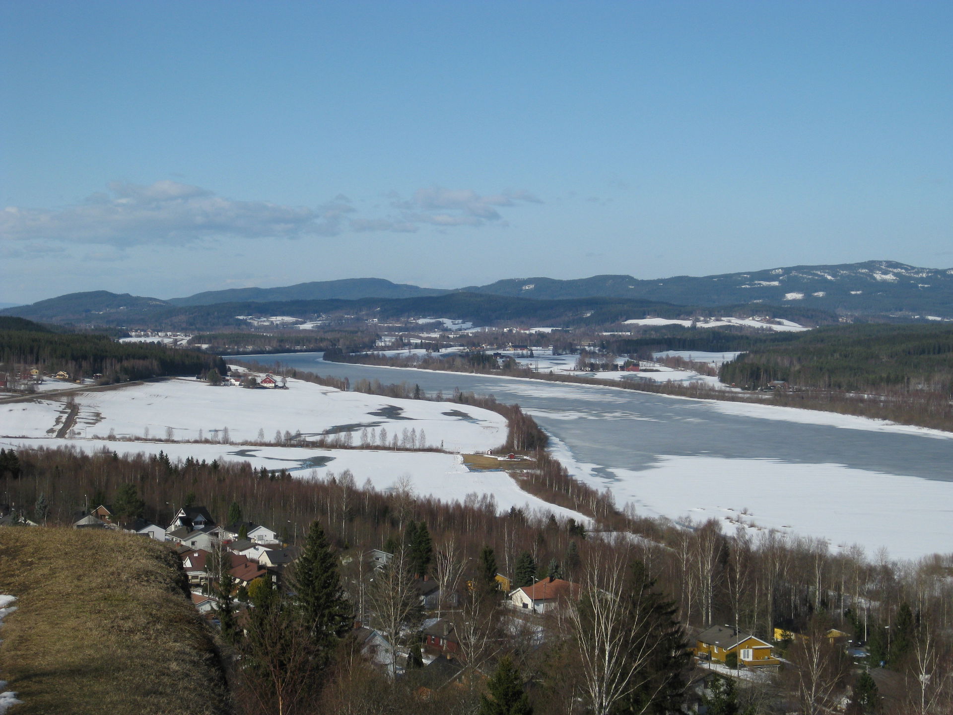 Glomma sett nordover fra Kongsvinger festning