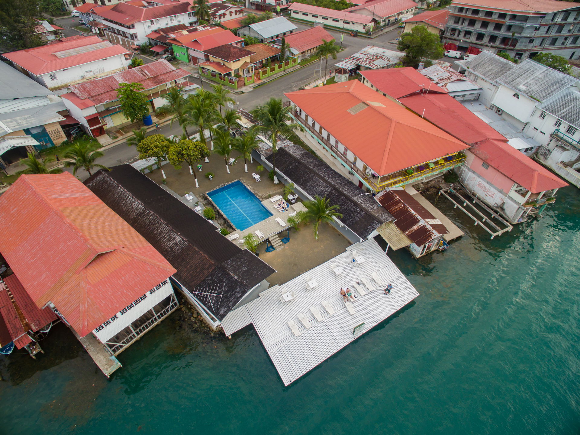 Luftbild von Bocas del Toro.