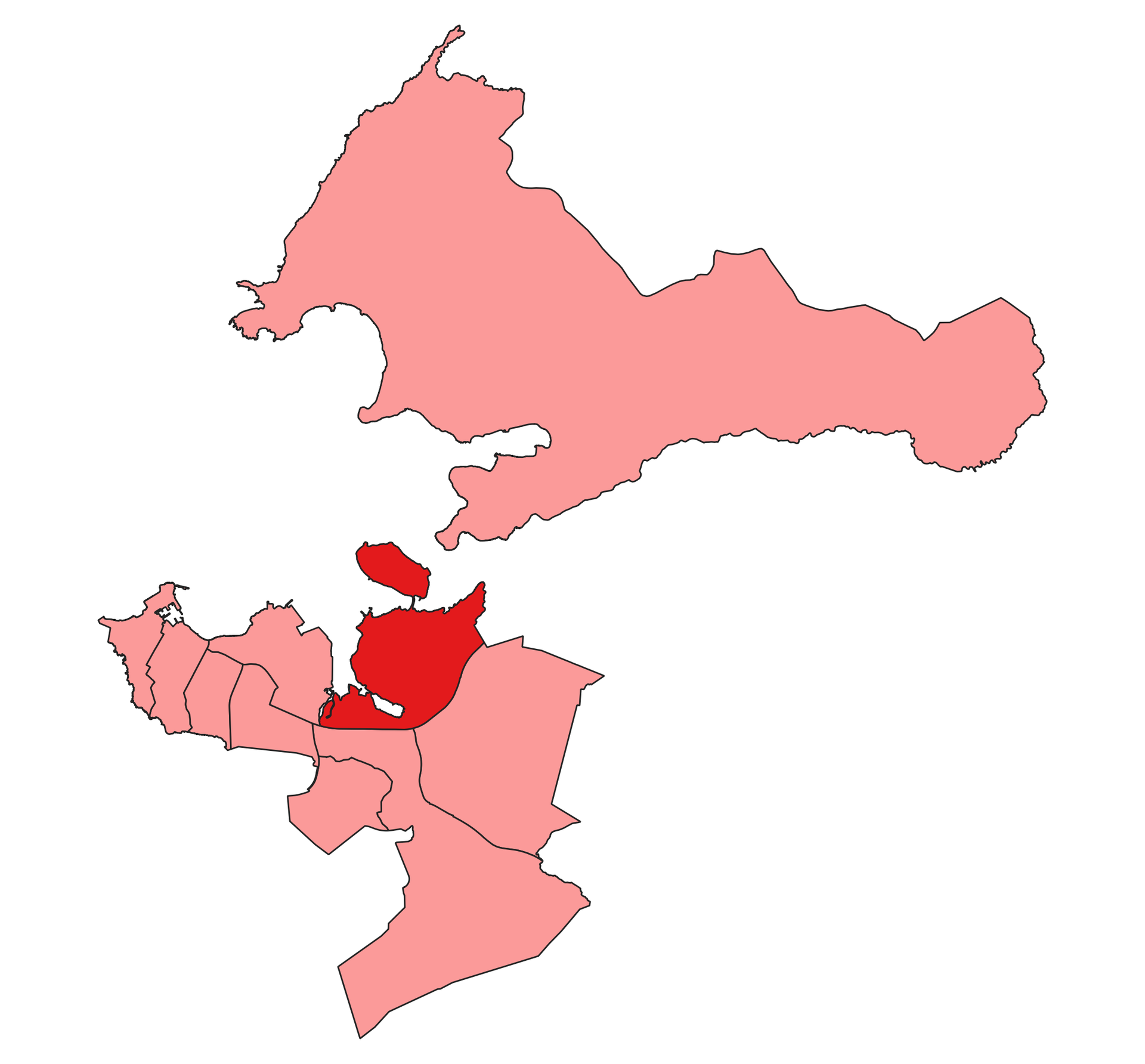 Administrative district of Reykjavik 
Open spatial data from: h…
