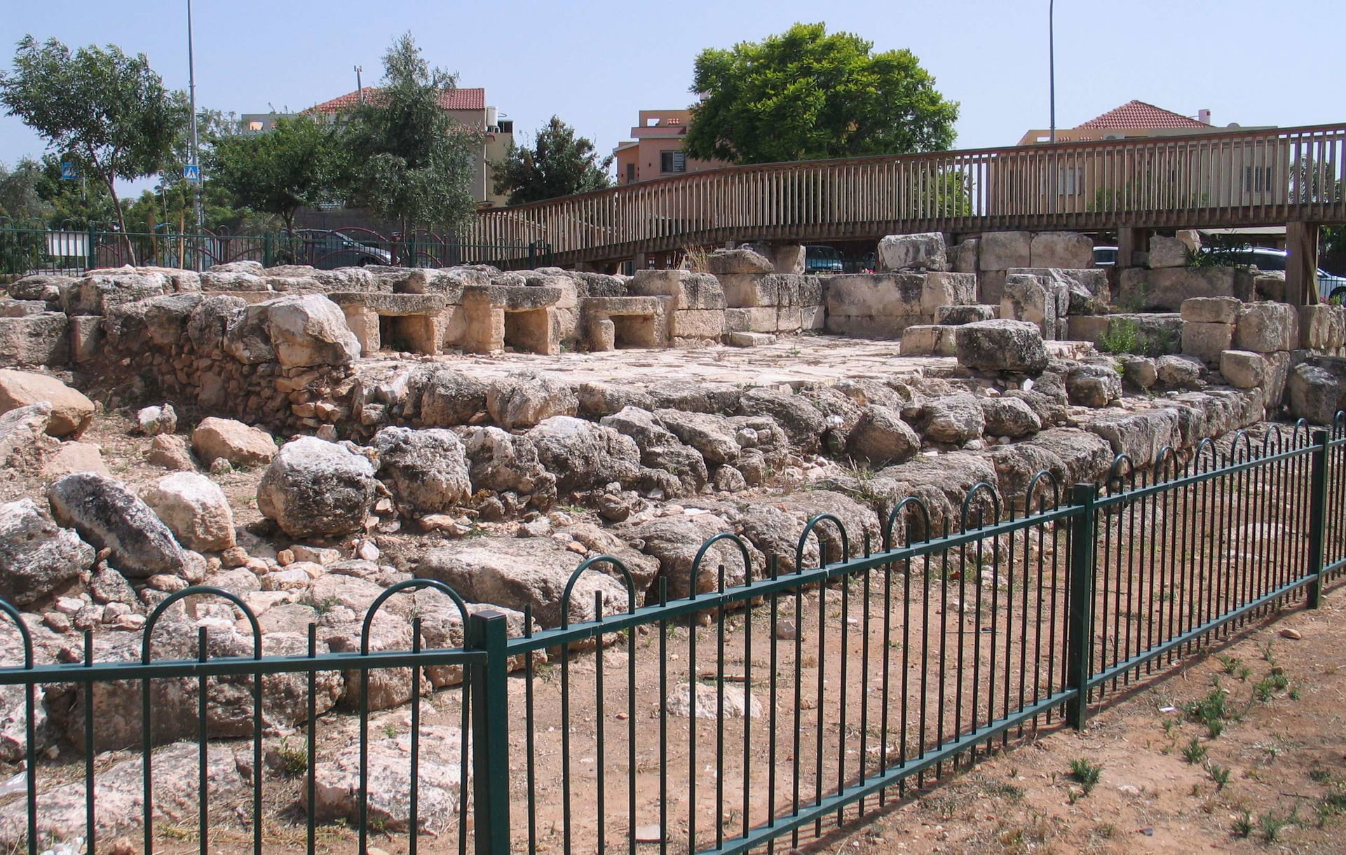 Roman bathhouse in Kfar HaOranim, Israel.