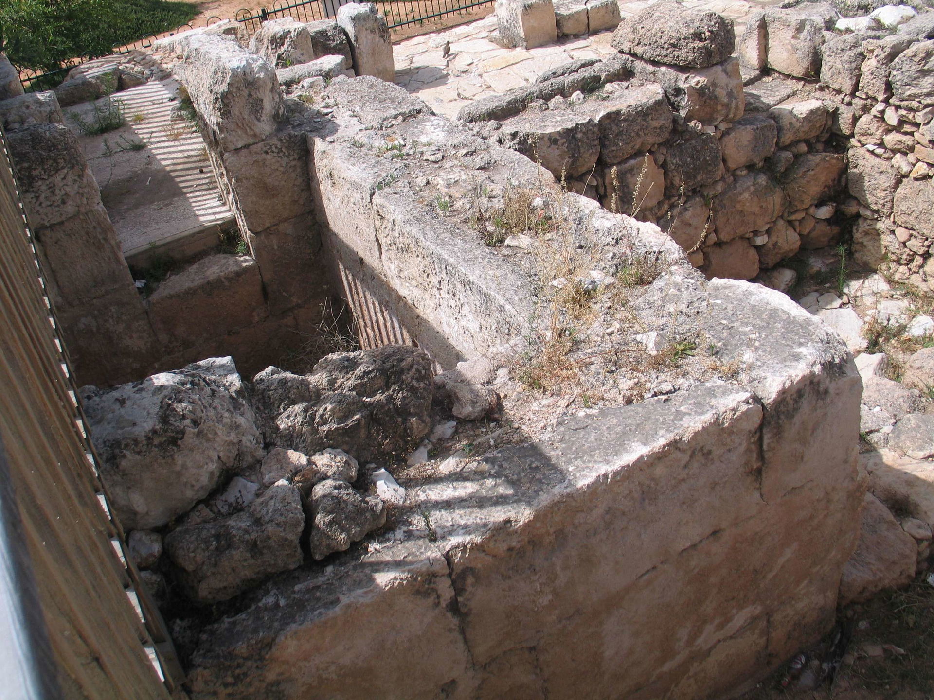 Roman bathhouse in Kfar HaOranim, Israel.