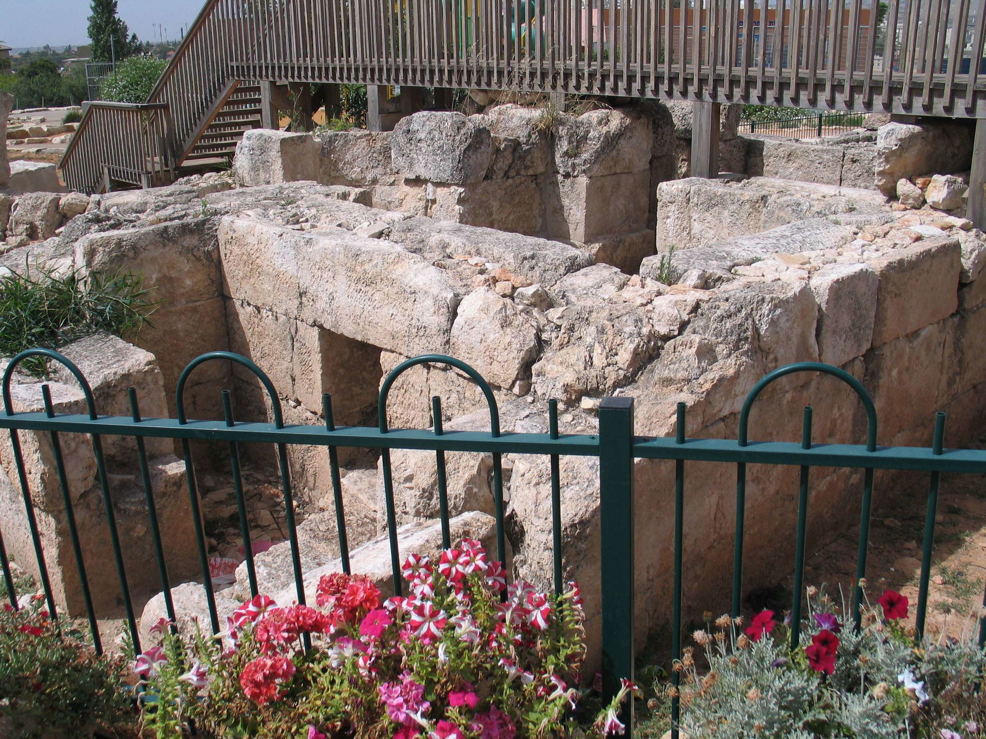 Roman bathhouse in Kfar HaOranim, Israel.