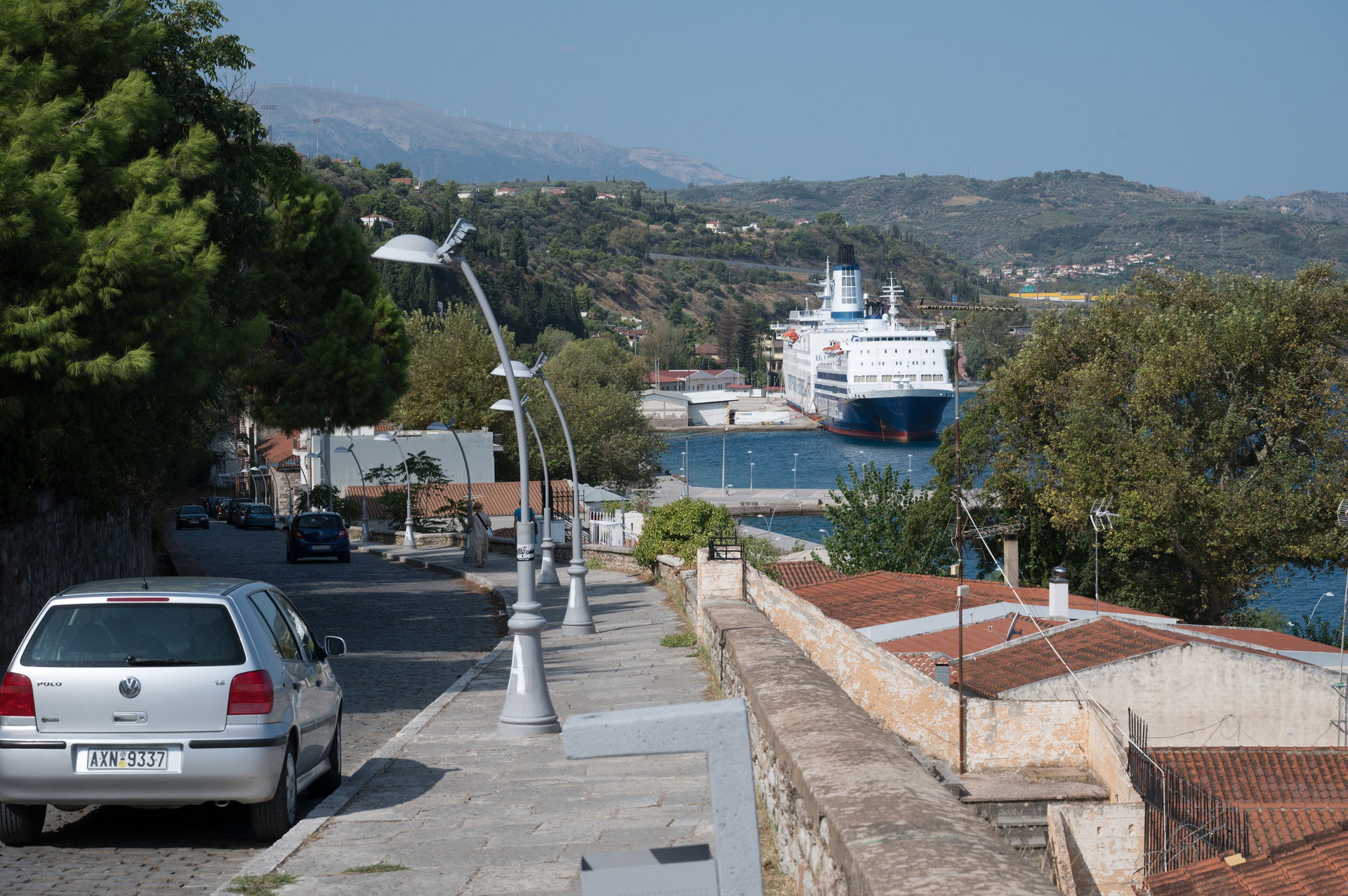 Aigio, waterfront, near the port.