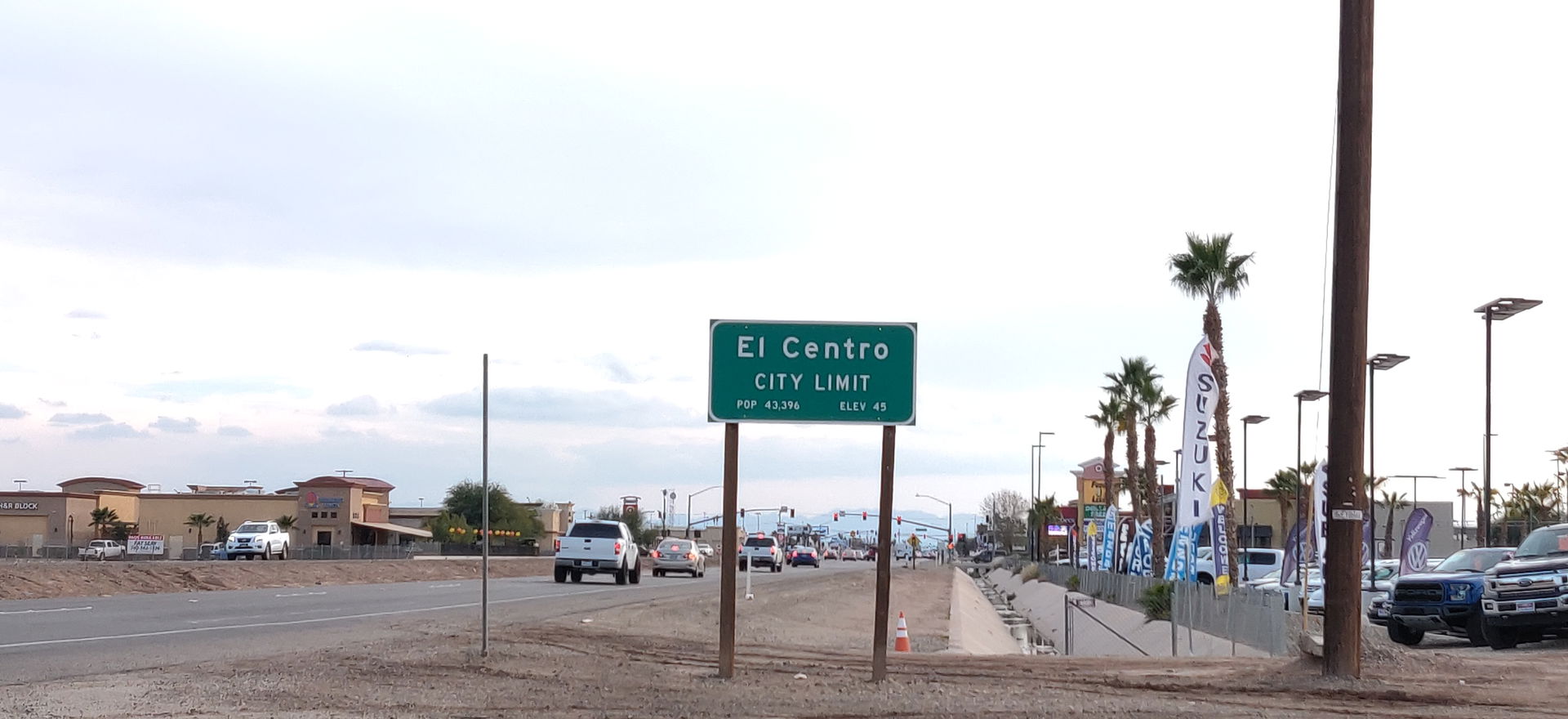 El Centro City Limits, December 2018