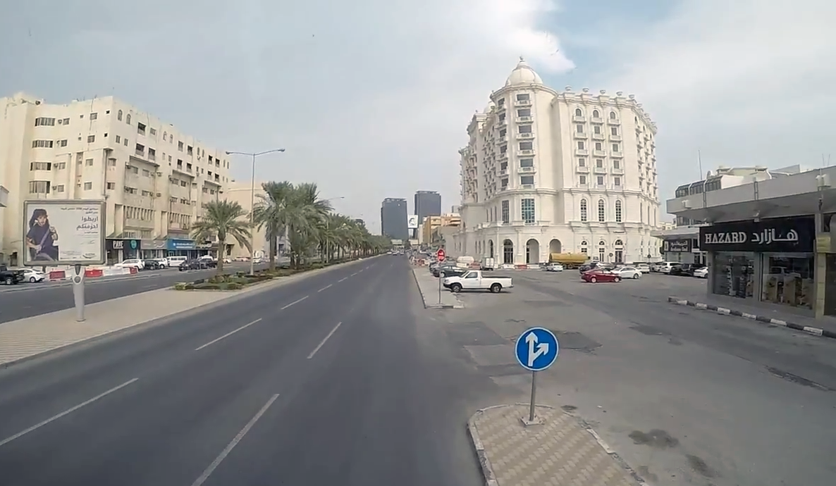 Al Sadd Street in the Al Sadd district of Doha, Qatar in 2018