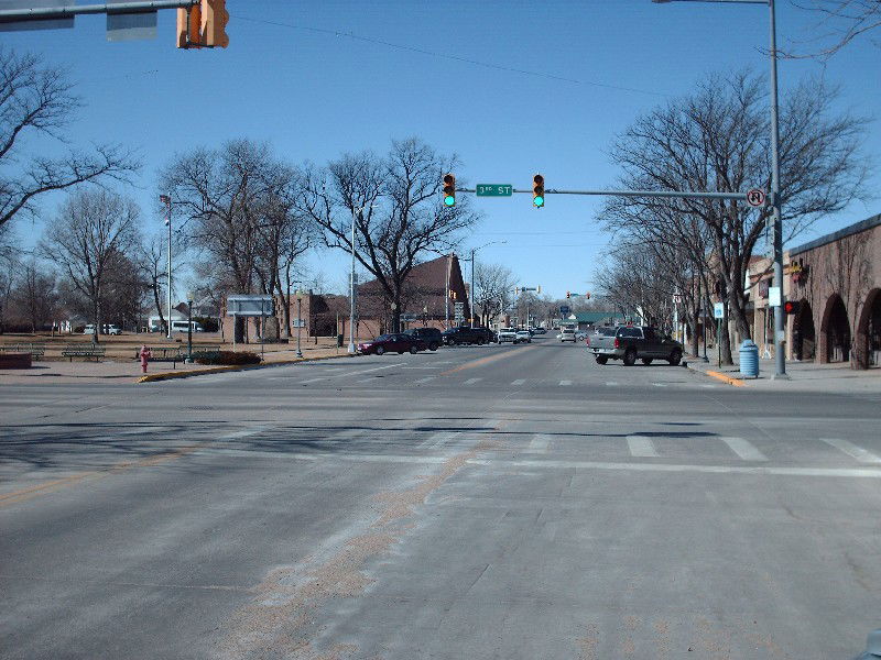 Main Street in Sterling, Colorado, USA