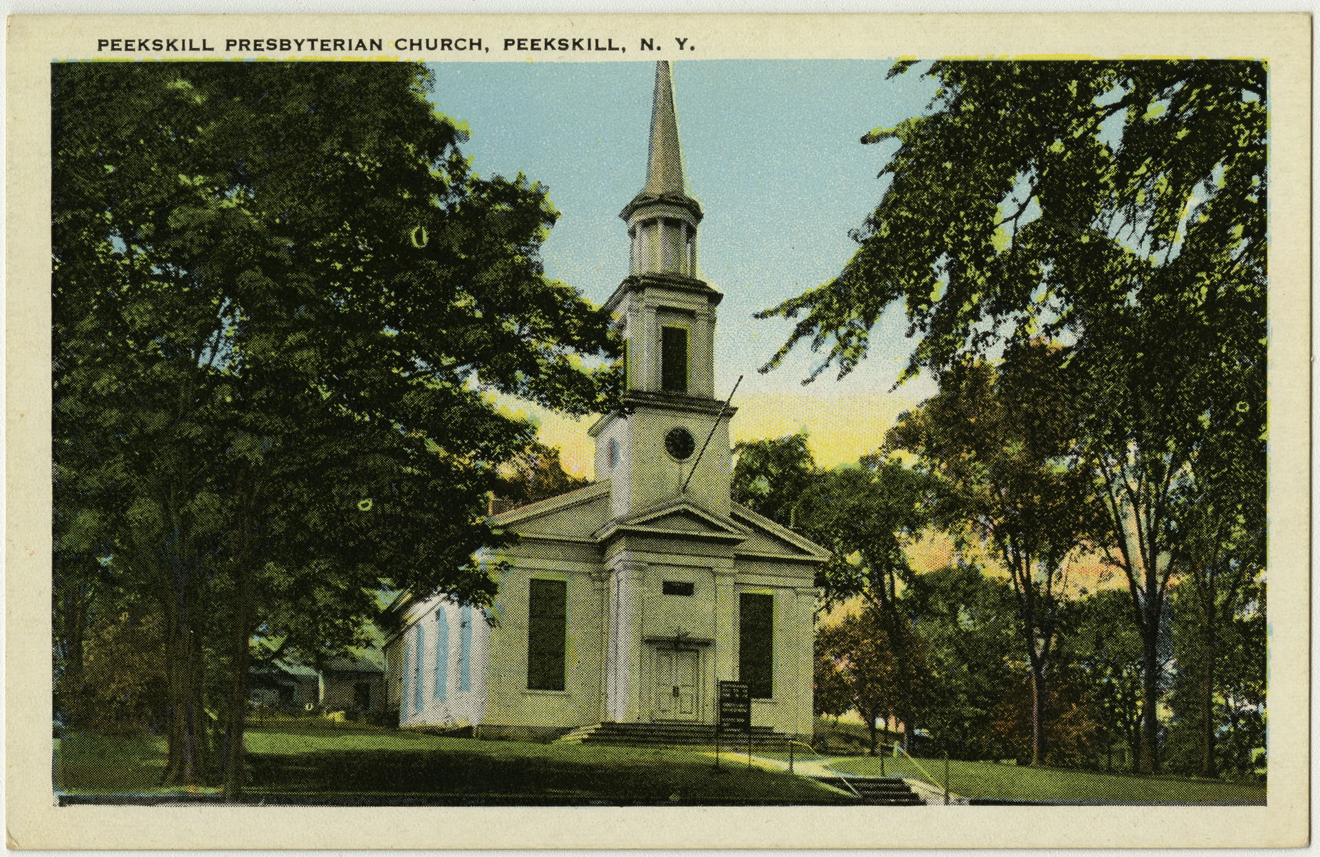 Presbyterian Church in Peekskill, New York from a pre-1923 post…