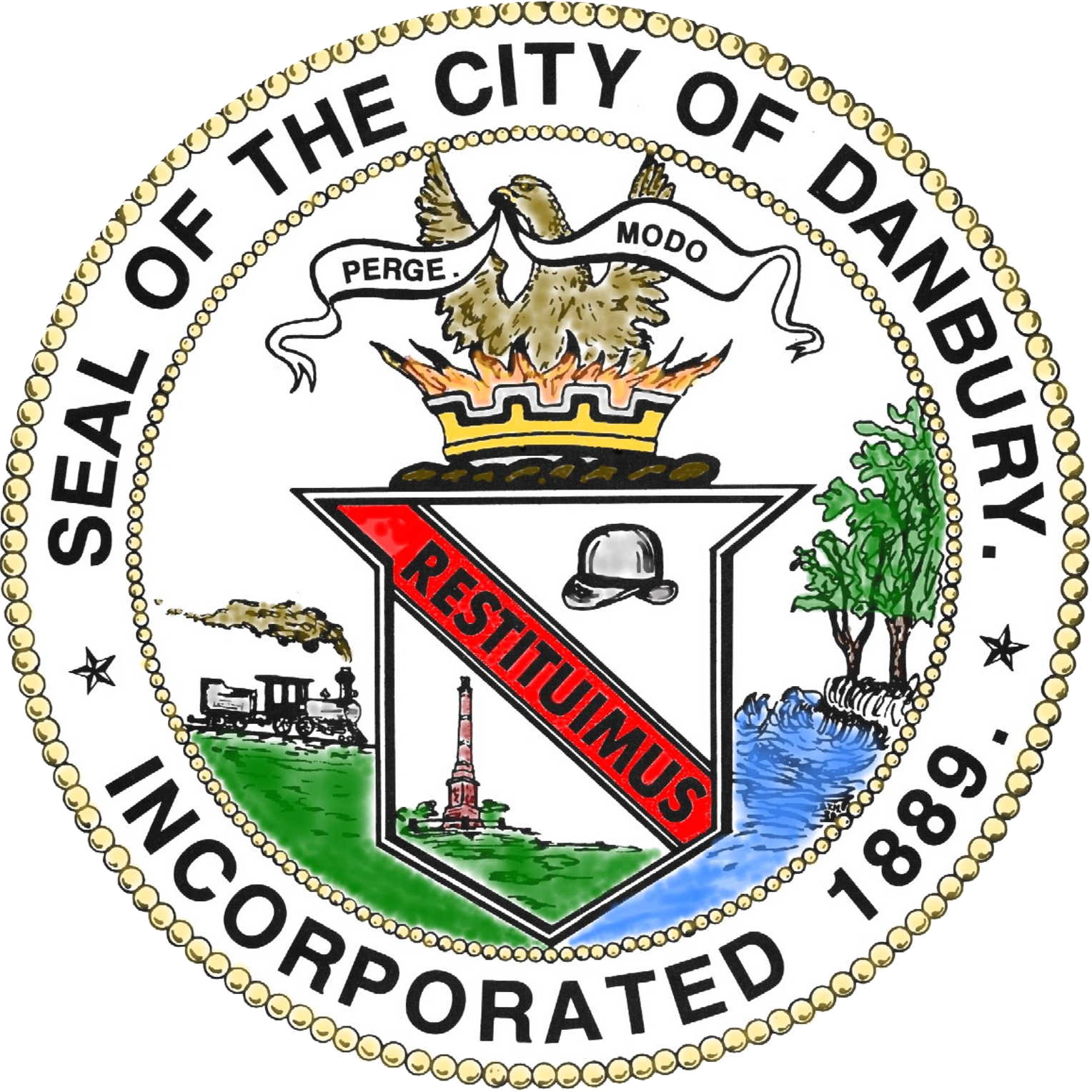 Danbury's official city seal
