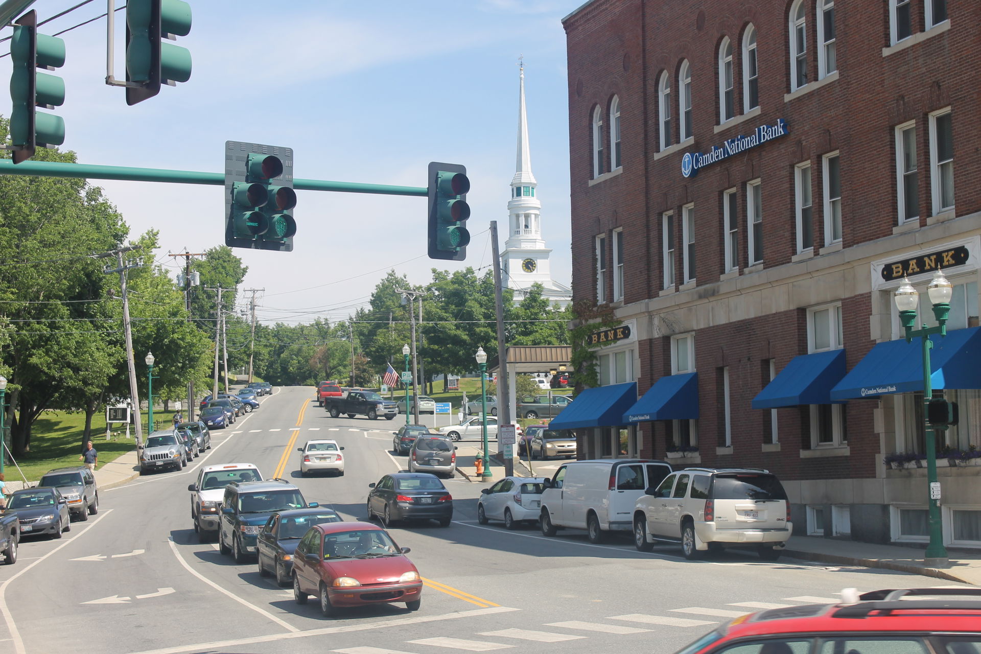 I took photo with Canon camera of downtown Ellsworth, ME.