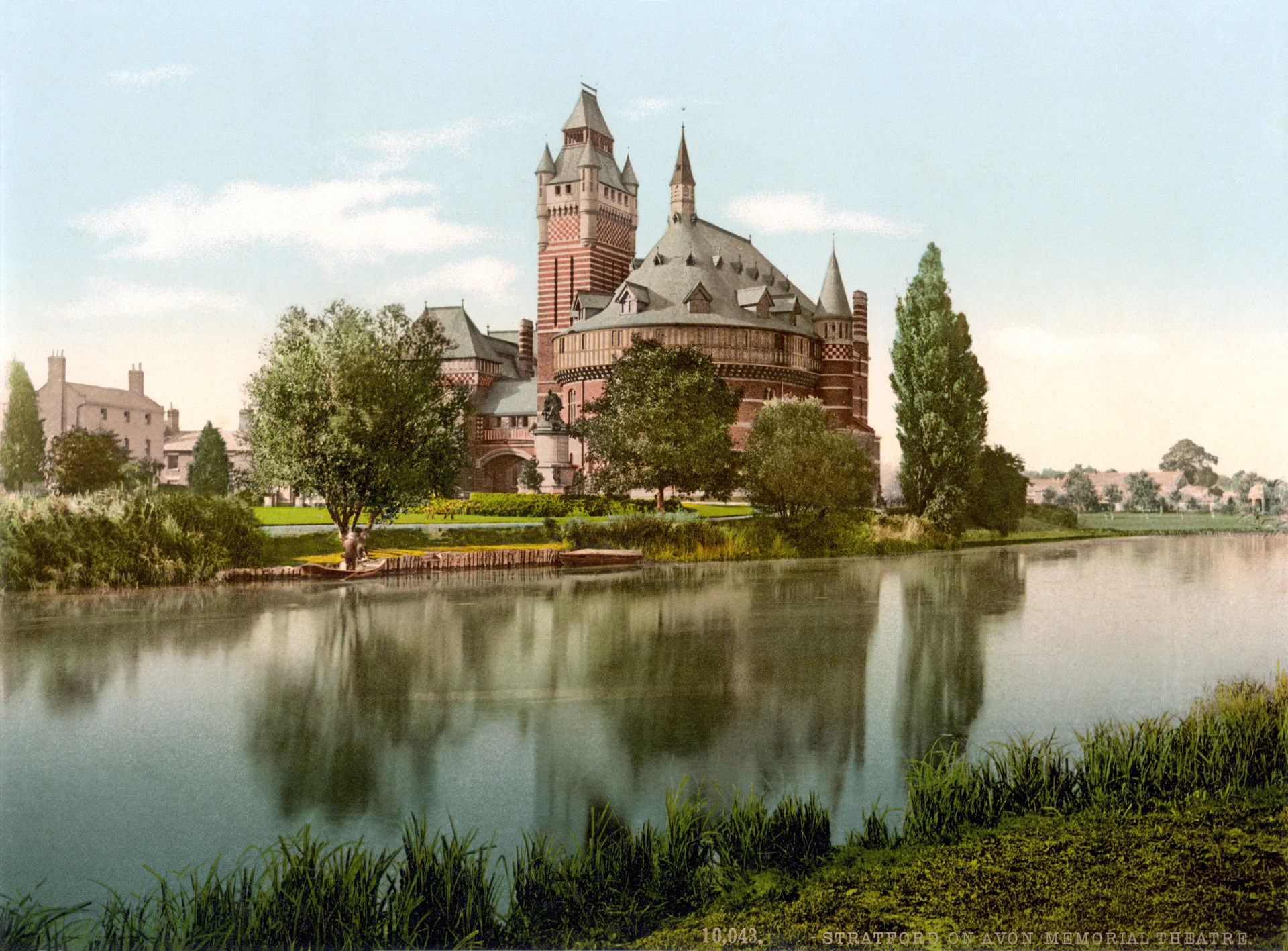 Detroit Publishing Company photochrom of Shakespeare's Memorial…