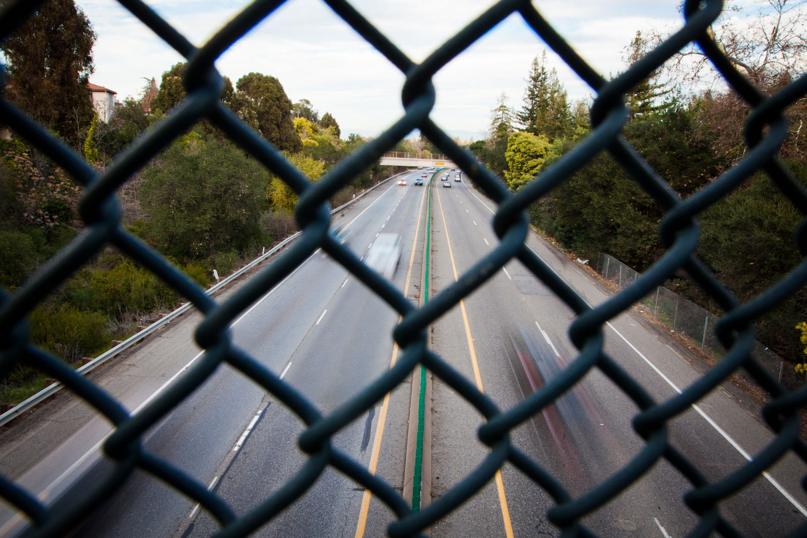 los gatos long exposure over the walking bridge