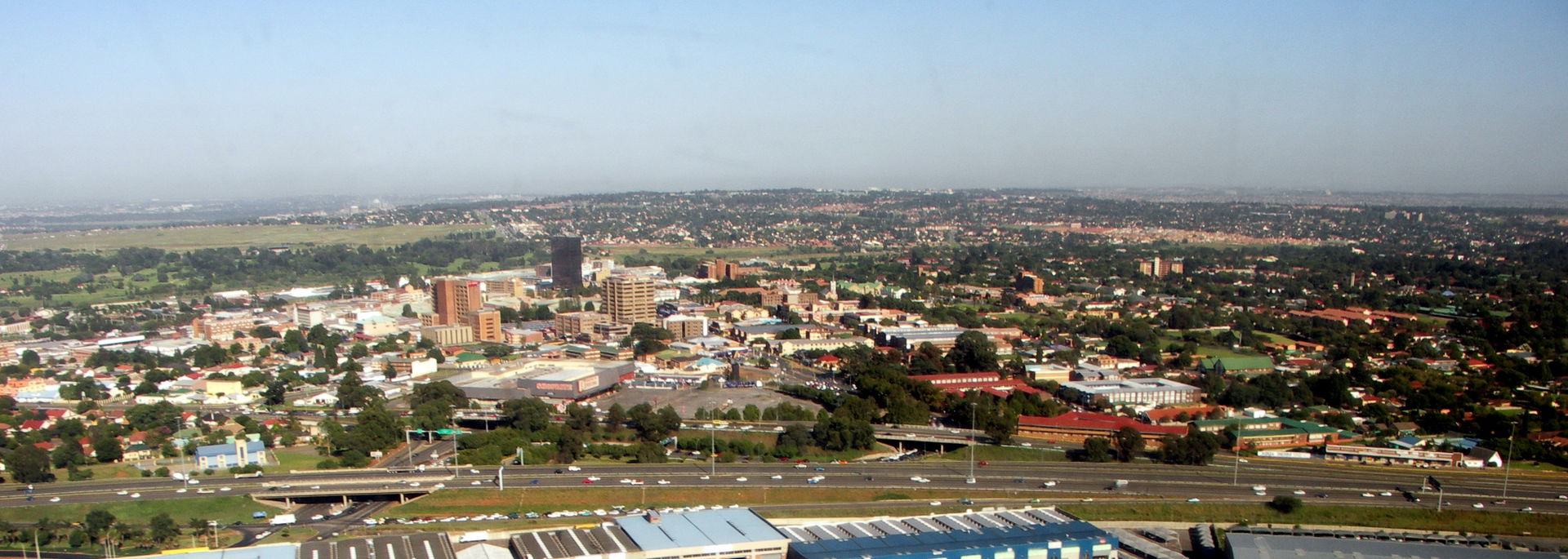 Kempton Park, South Africa seen on takeoff from O.R. Tambo Inte…
