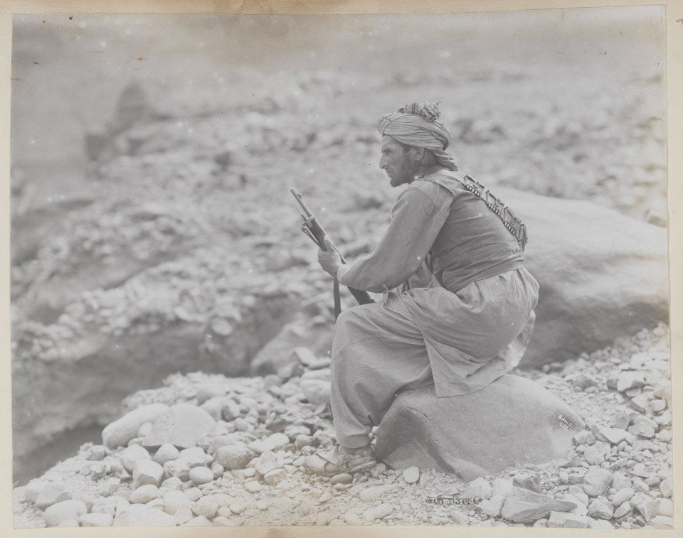A Pashtun Tribesmen of Mehsud tribe, Waziristan, Circa 1919.