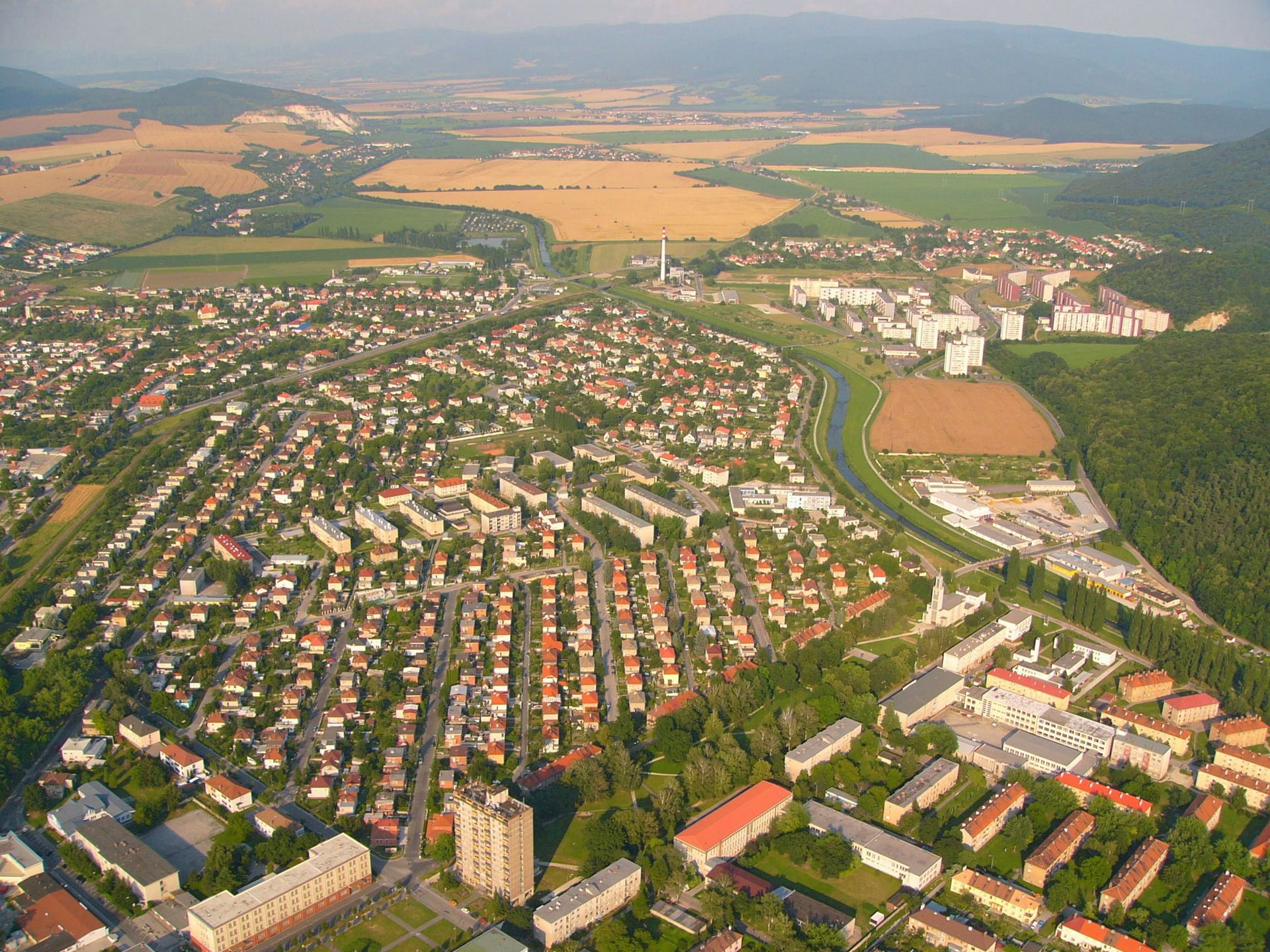Author: Marián Zubák
Partizánske, view to the East - old part o…