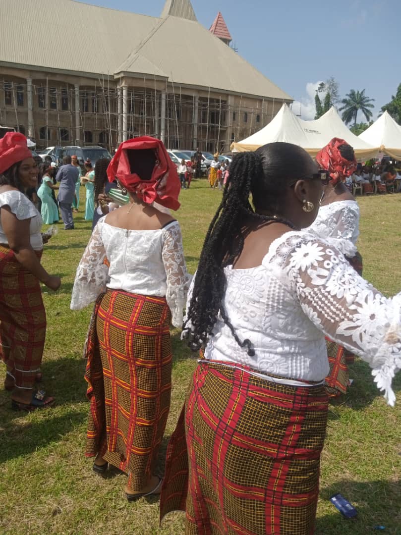 Women wing, Akpu Progressive Union Onitsha Branch in their unif…