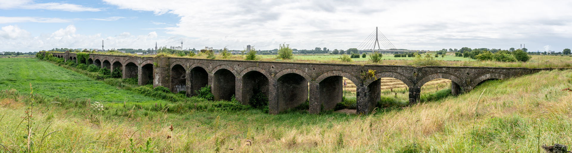 Old Bridge in the nature reserve “Rheinaue zwischen Büderich an…