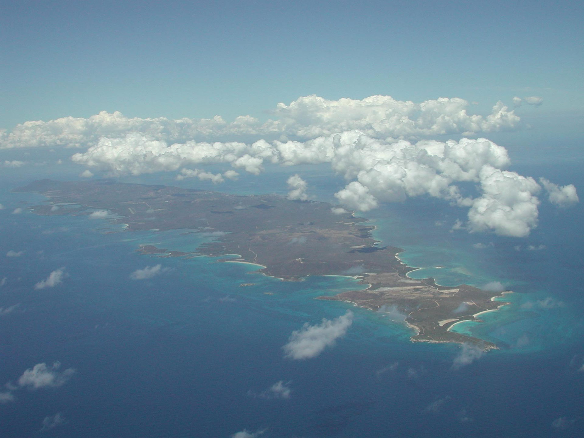 Vieques Island, Puerto Rico viewed from the air