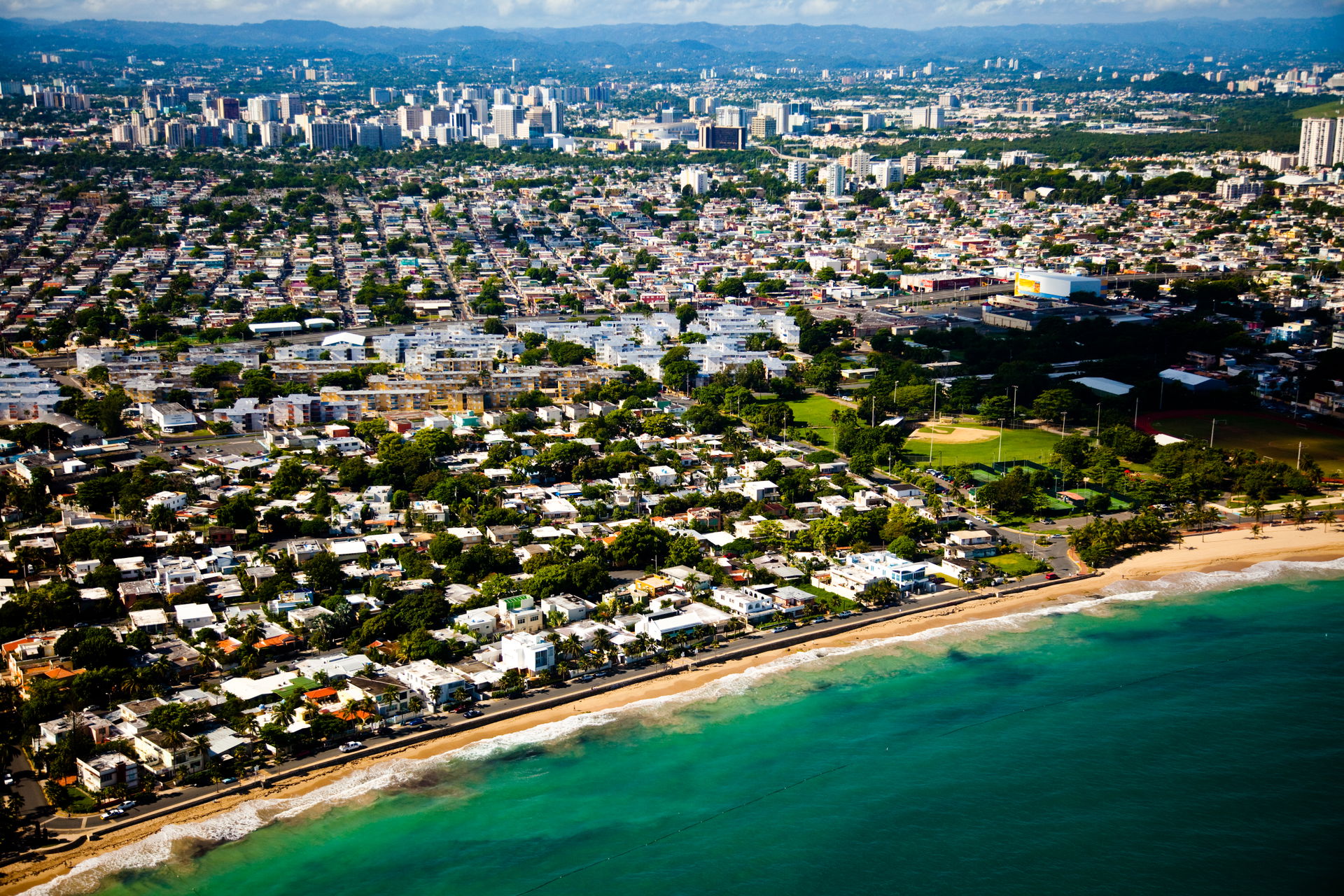 Eastern Ocean Park district, Santurce barrio, Puerto Rico (fore…