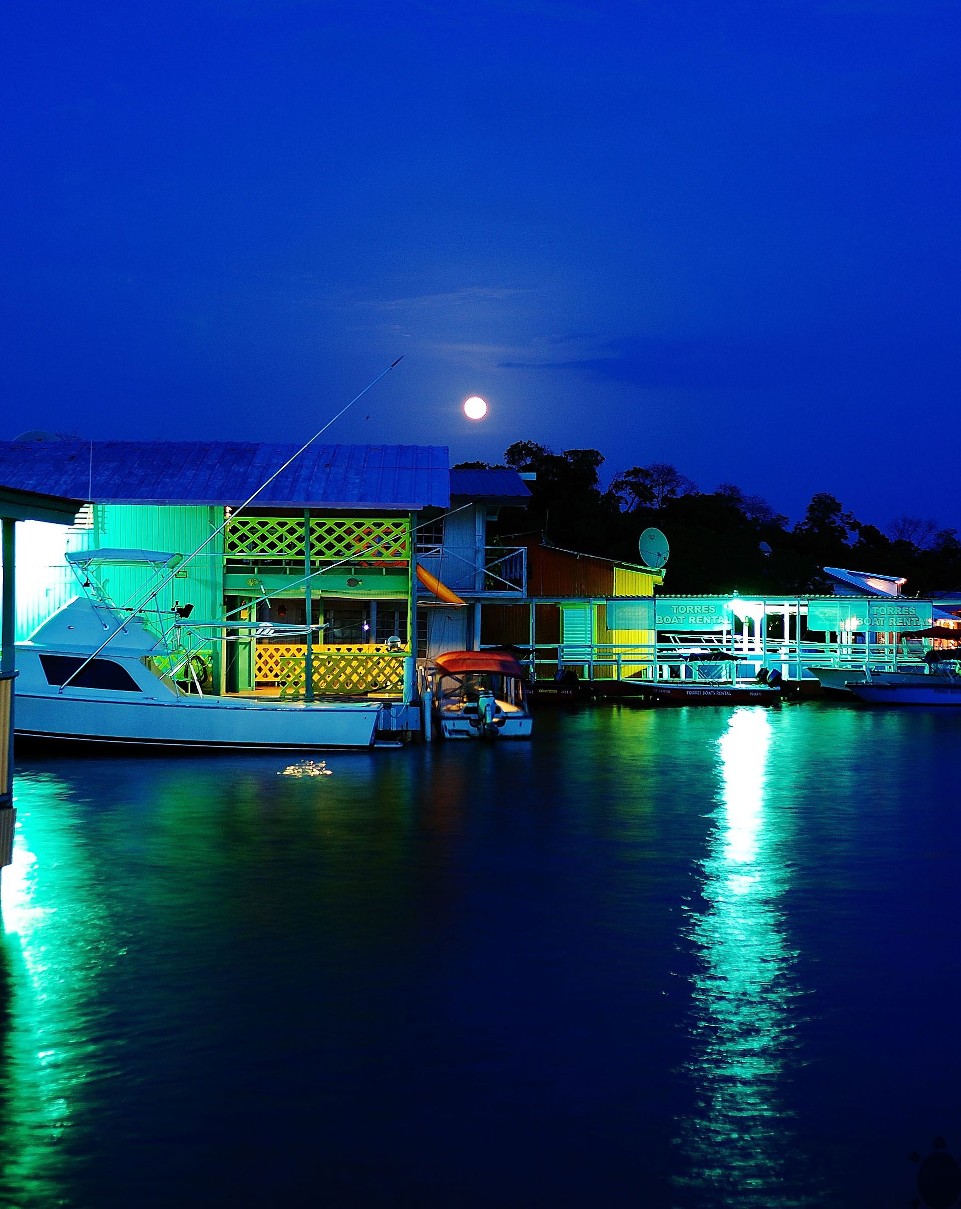 Long shutter speed shot I took at a dock by holding the camera …