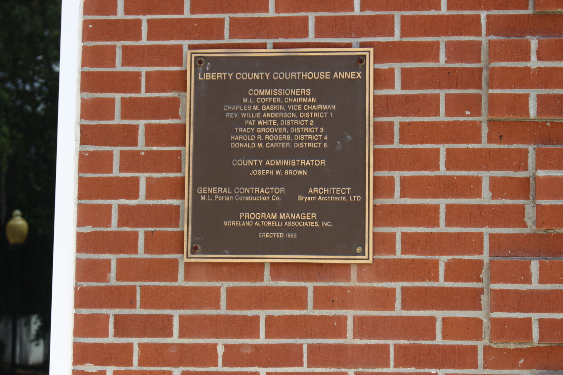 Liberty County Courthouse Annex plaque, Hinesville, Liberty Cou…