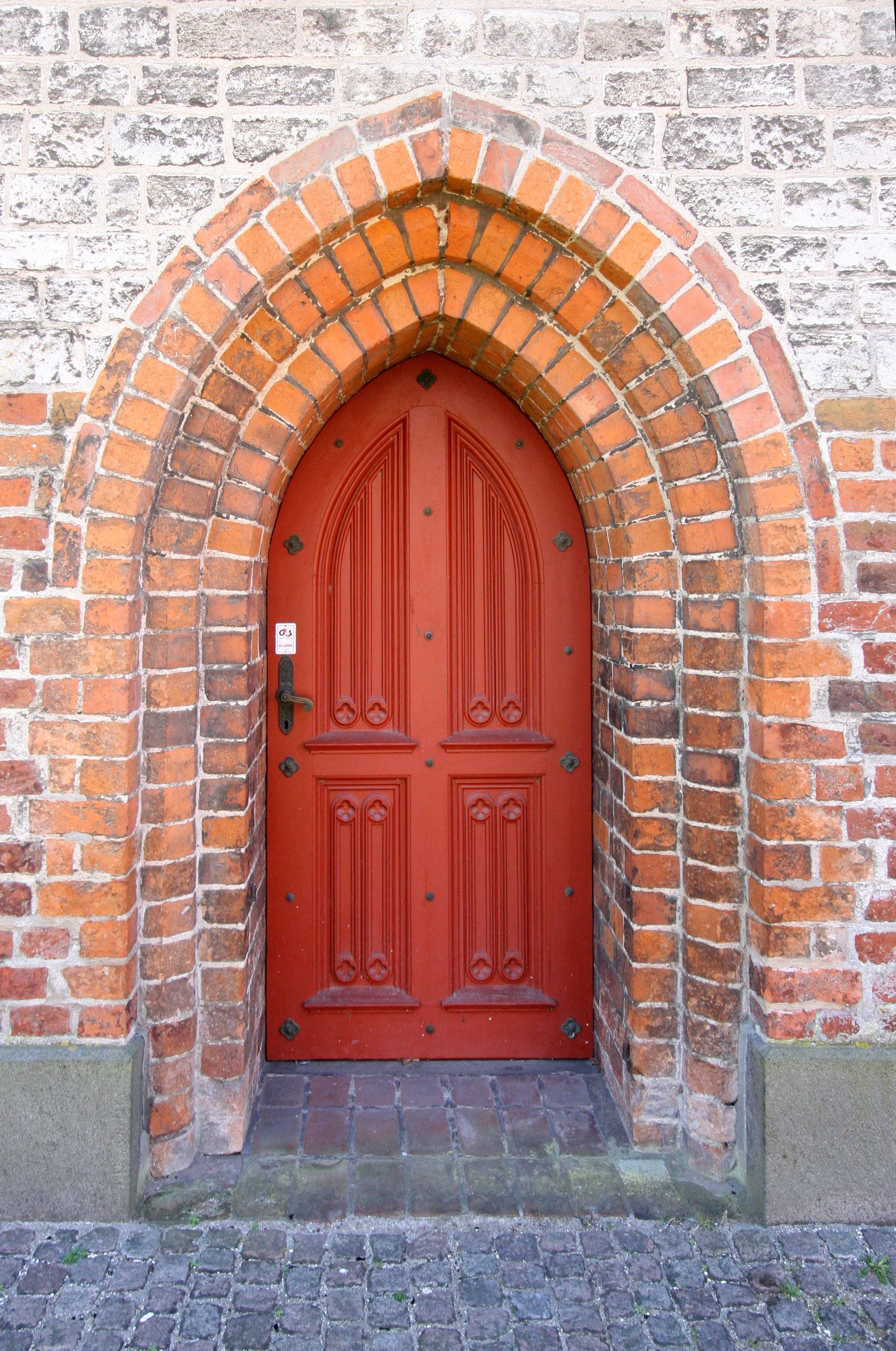 Sankt Nicolai Kirke, Køge, Denmark (Køge Kirke).
Door to por…