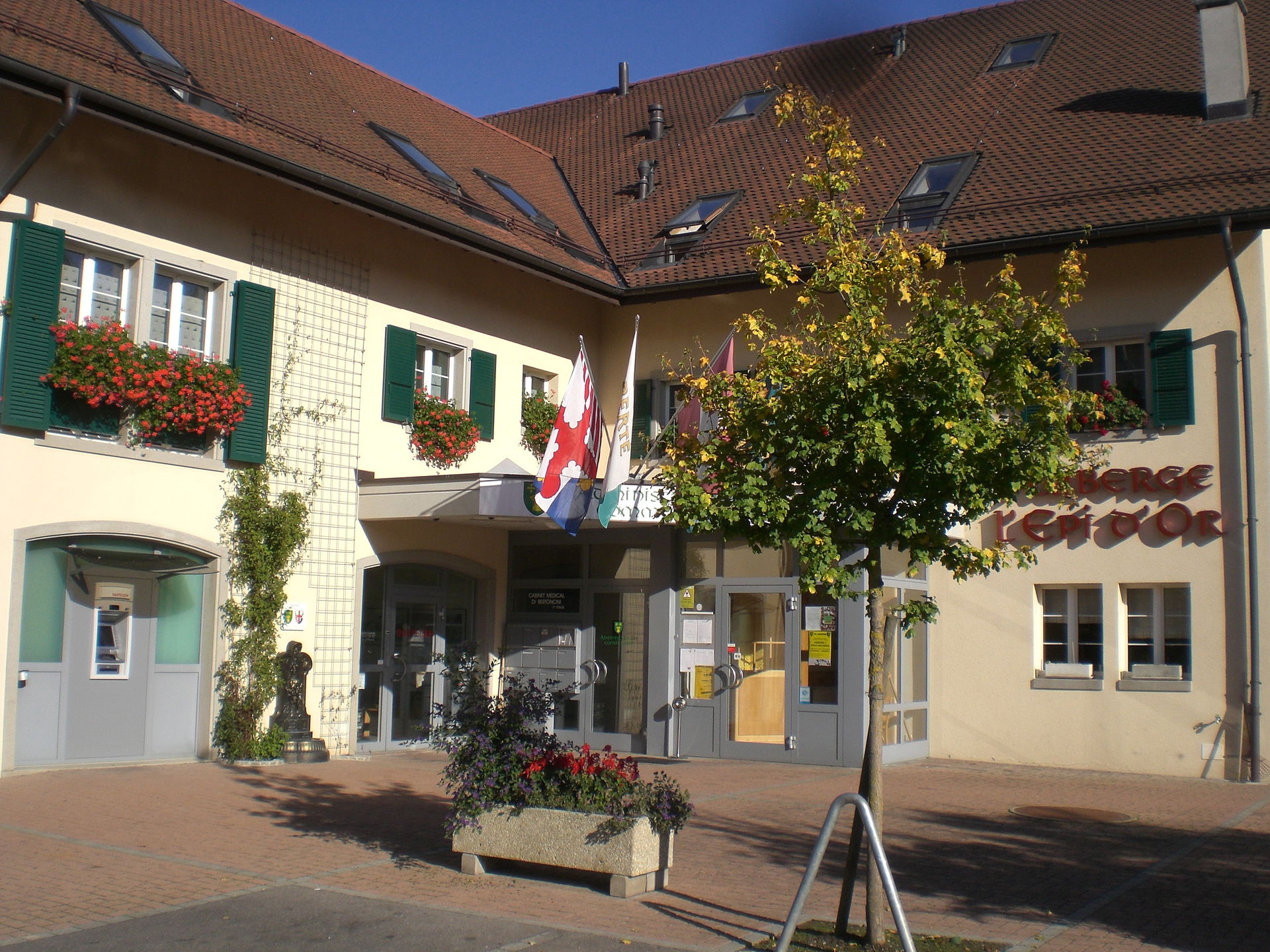 Official building of Assens, canton of Vaud, Switzerland