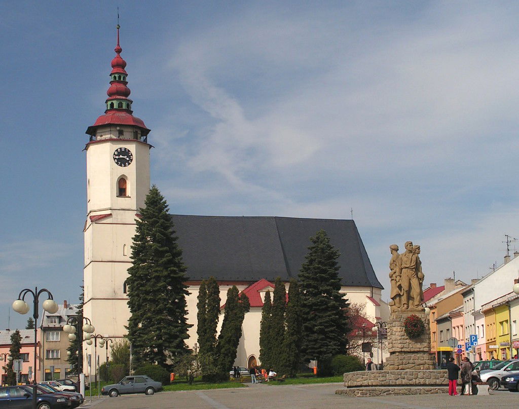 St. Nicolas church in Bílovec, Czech Republic.