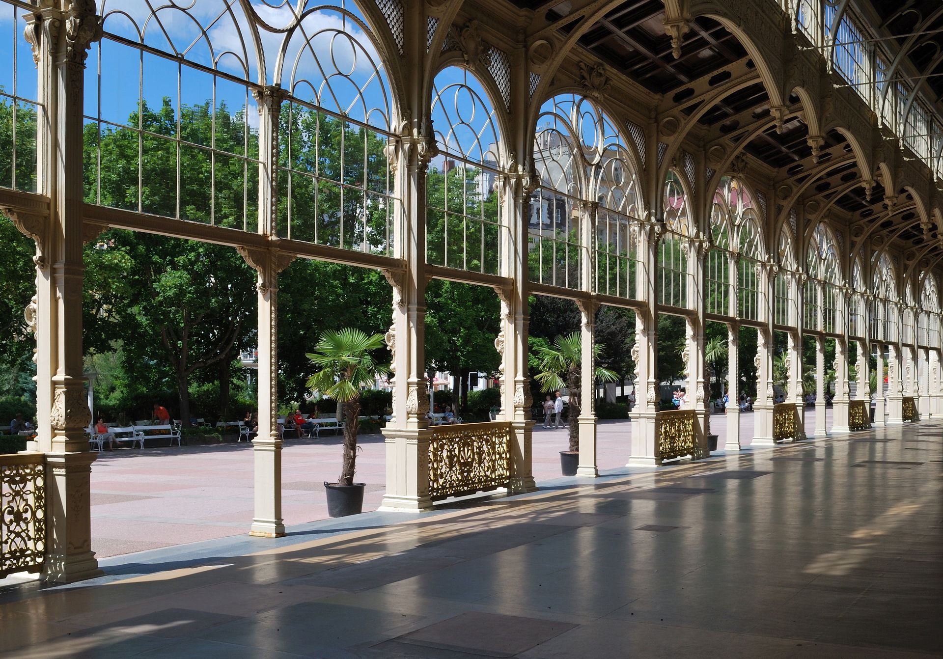 The Main or Cast-iron Colonnade in Mariánské Lázně in the Czech…