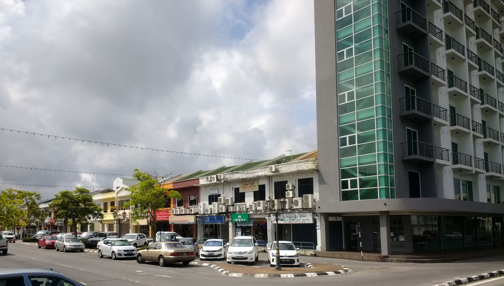 Buildings in Seria, Brunei.