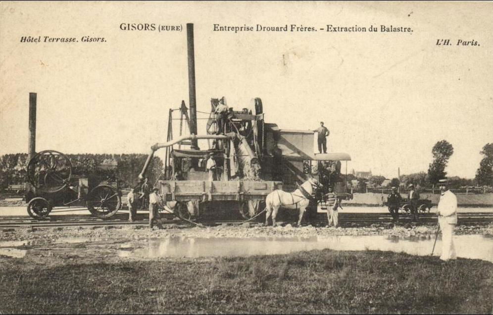 Gisors (Eure) - Enterprise Drouard Frères - Extraction du Balas…