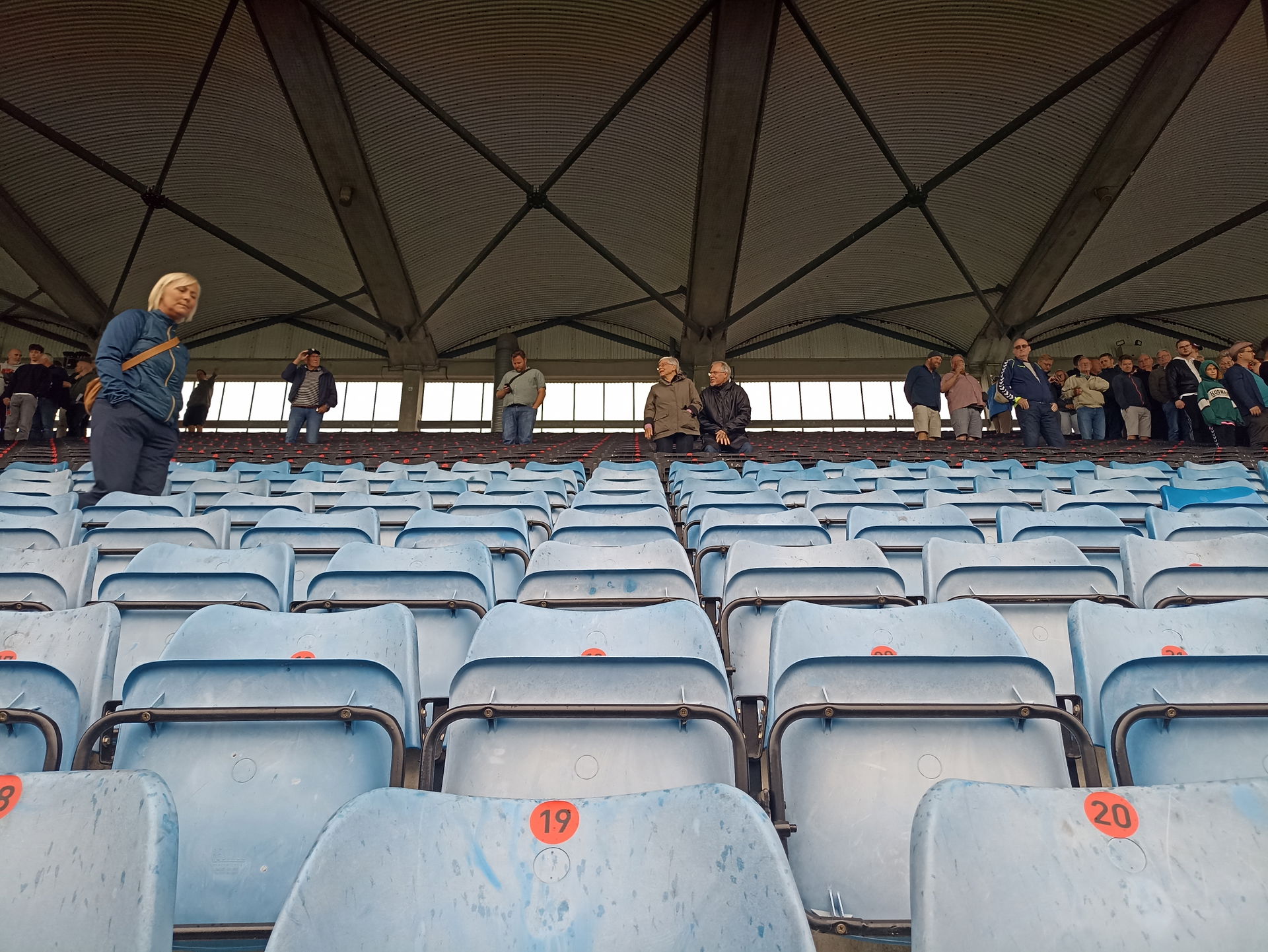 Stadion van Hvidovre IF in de wedstrijd tegen Aarhus GF, beeld …