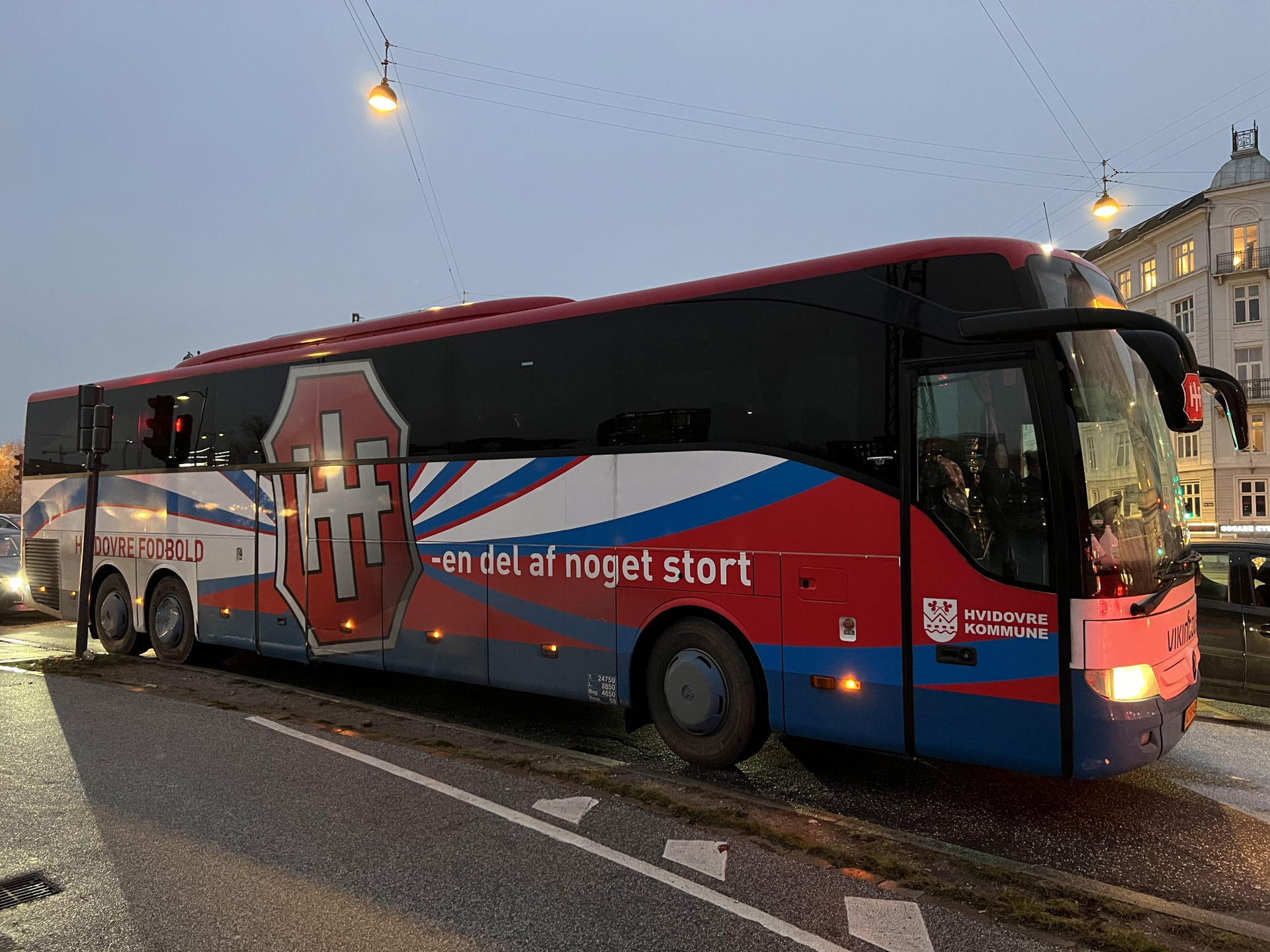 The team player's bus for the Danish association football club …