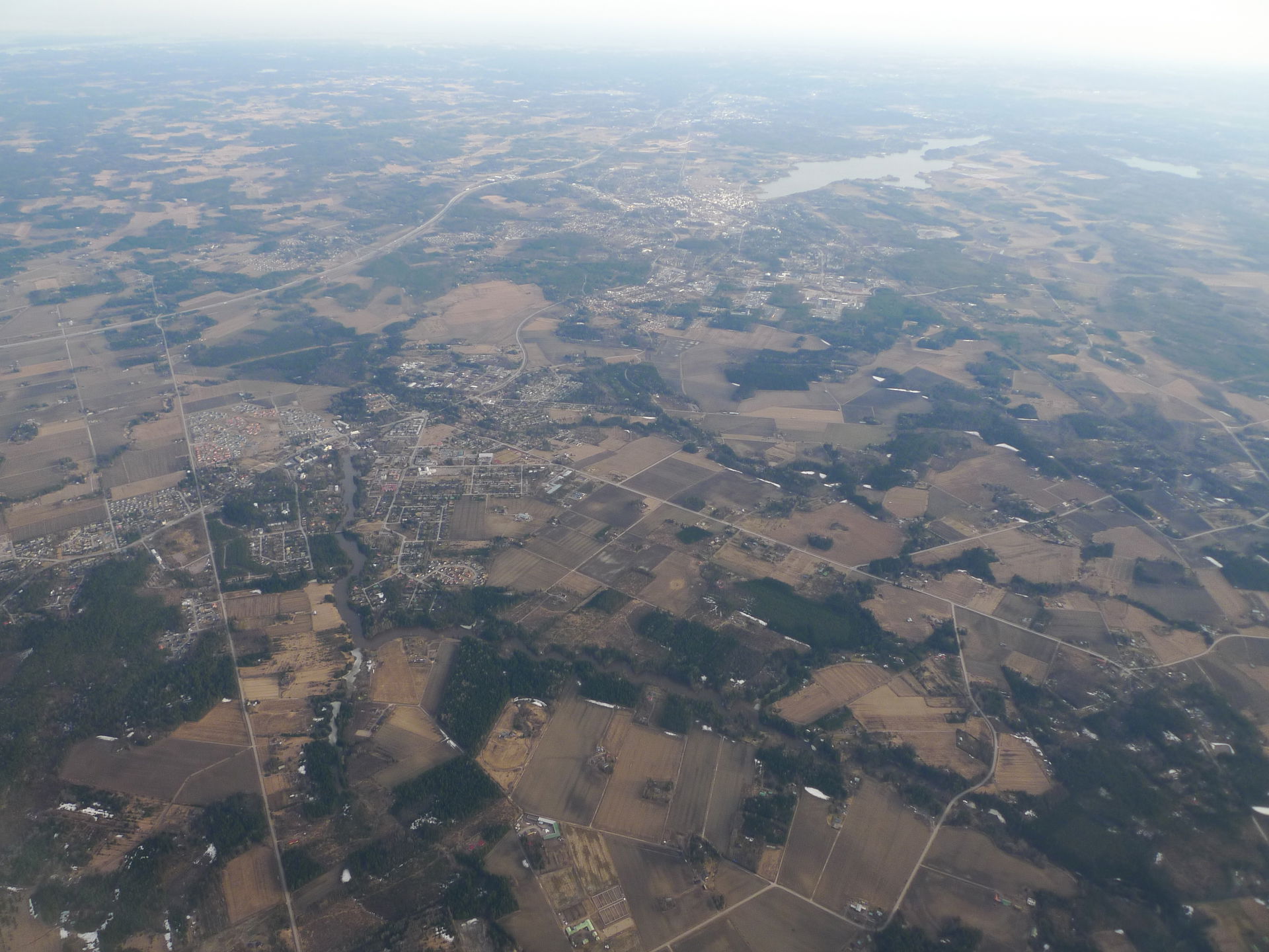 Kellokoski, Järvenpää, Lake Tuusula. Photo taken from airplane …