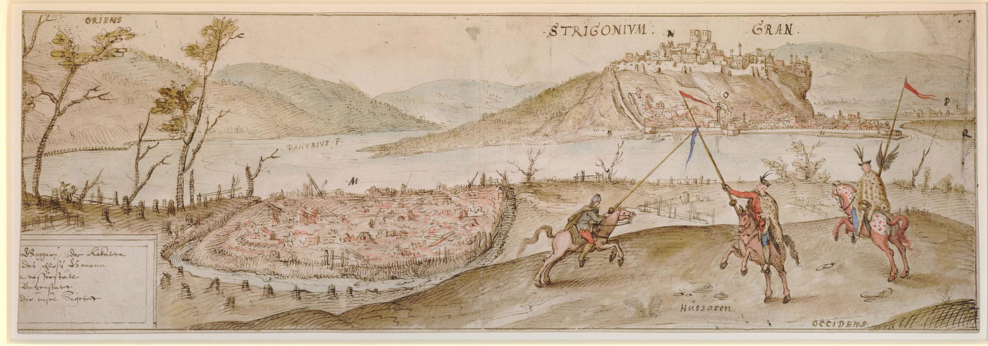 The city of Strigonium or Gran (Esztergom) from the north in 15…