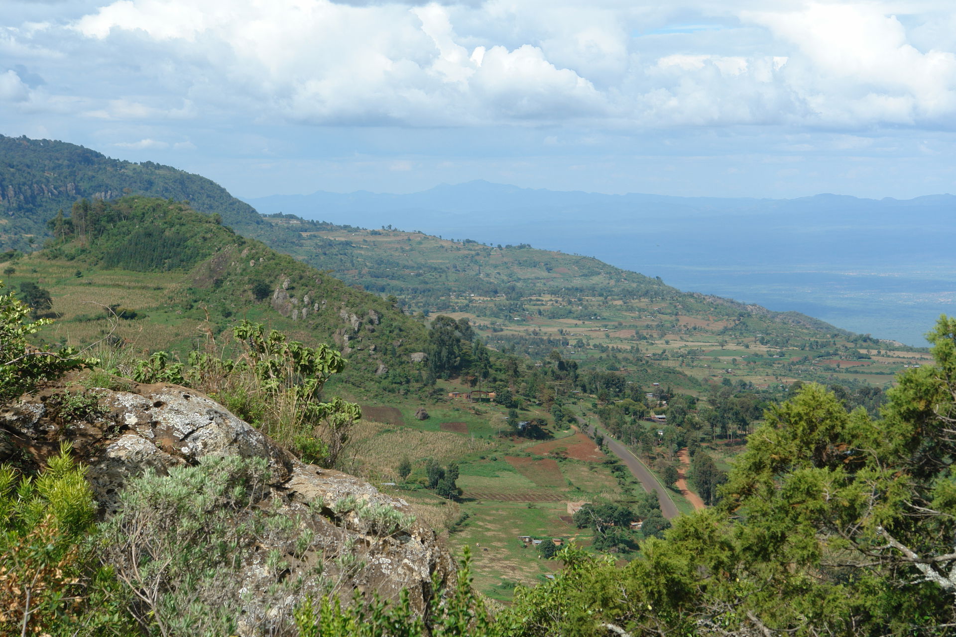 view looking into the Rift Valley