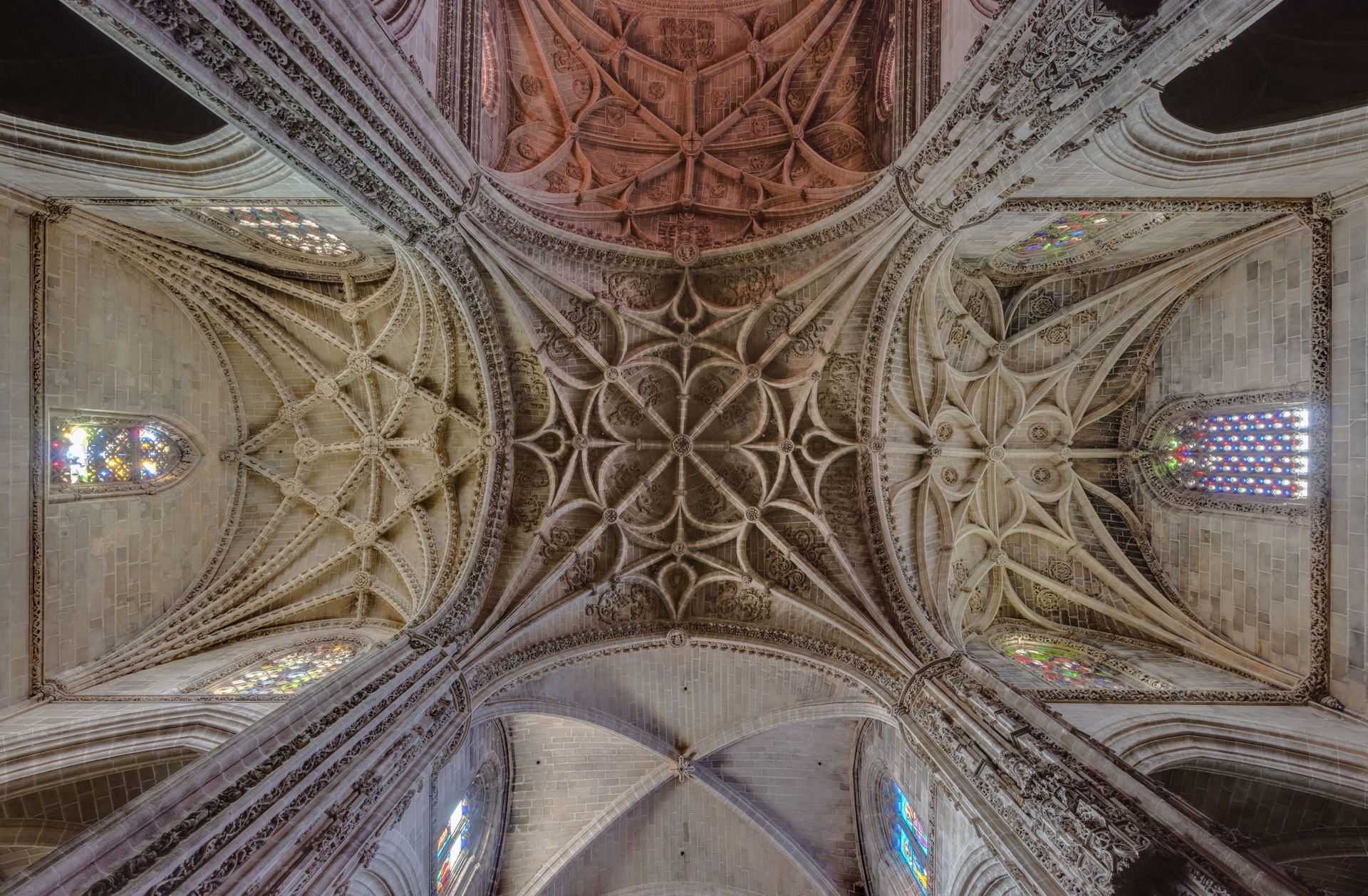 Interior view of the crossing of the Church of San Miguel, Jere…