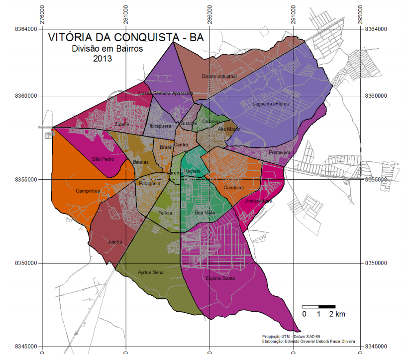 Vitoria da conquista map