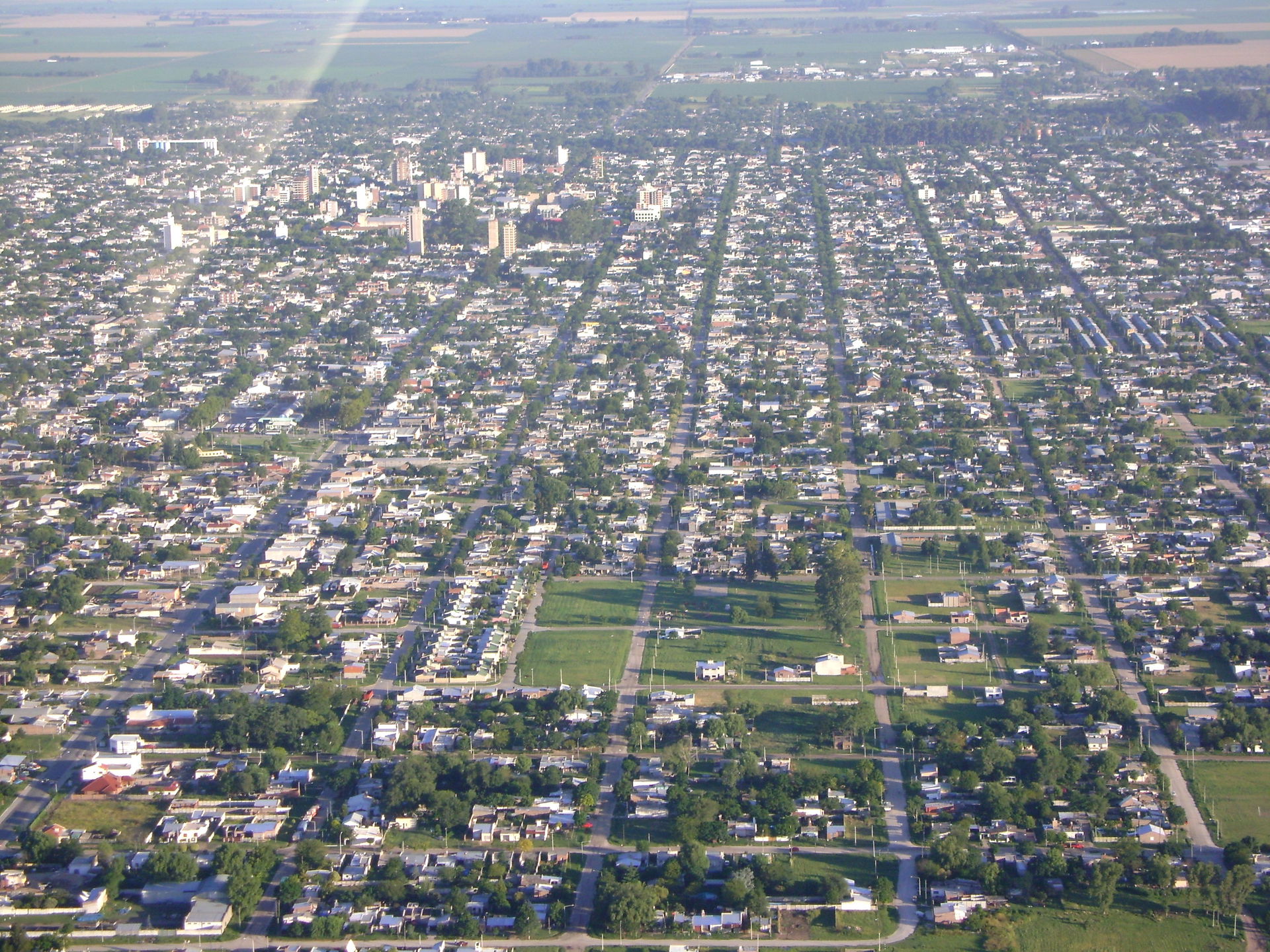 Aérea de la ciudad de Venado Tuerto, Argentina.