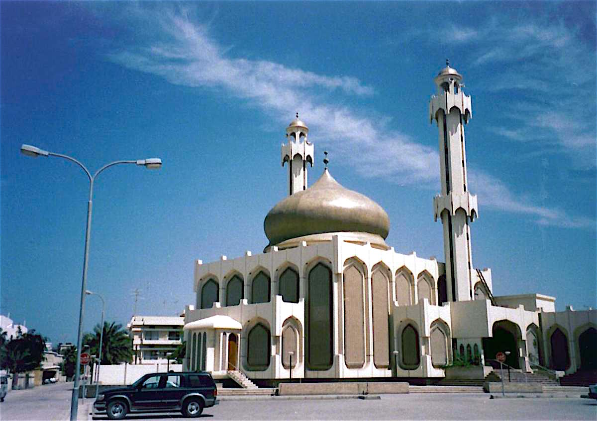 A mosque near the corner of Al Adliya Avenue and Osama bin Ziad…