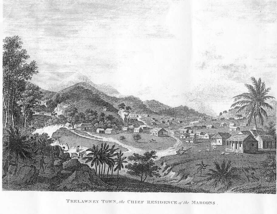 Trelawney Town, the Chief Residence of the Maroons, Jamaica c17…