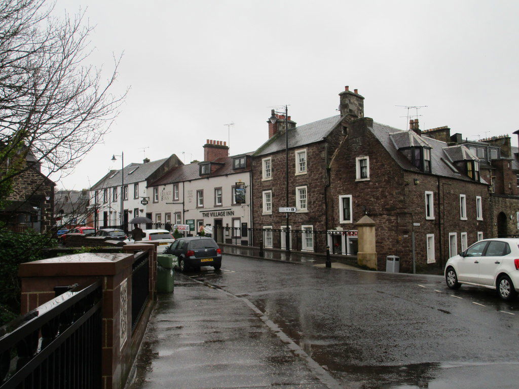 High Street, Dunblane seen from Dunblane Bridge