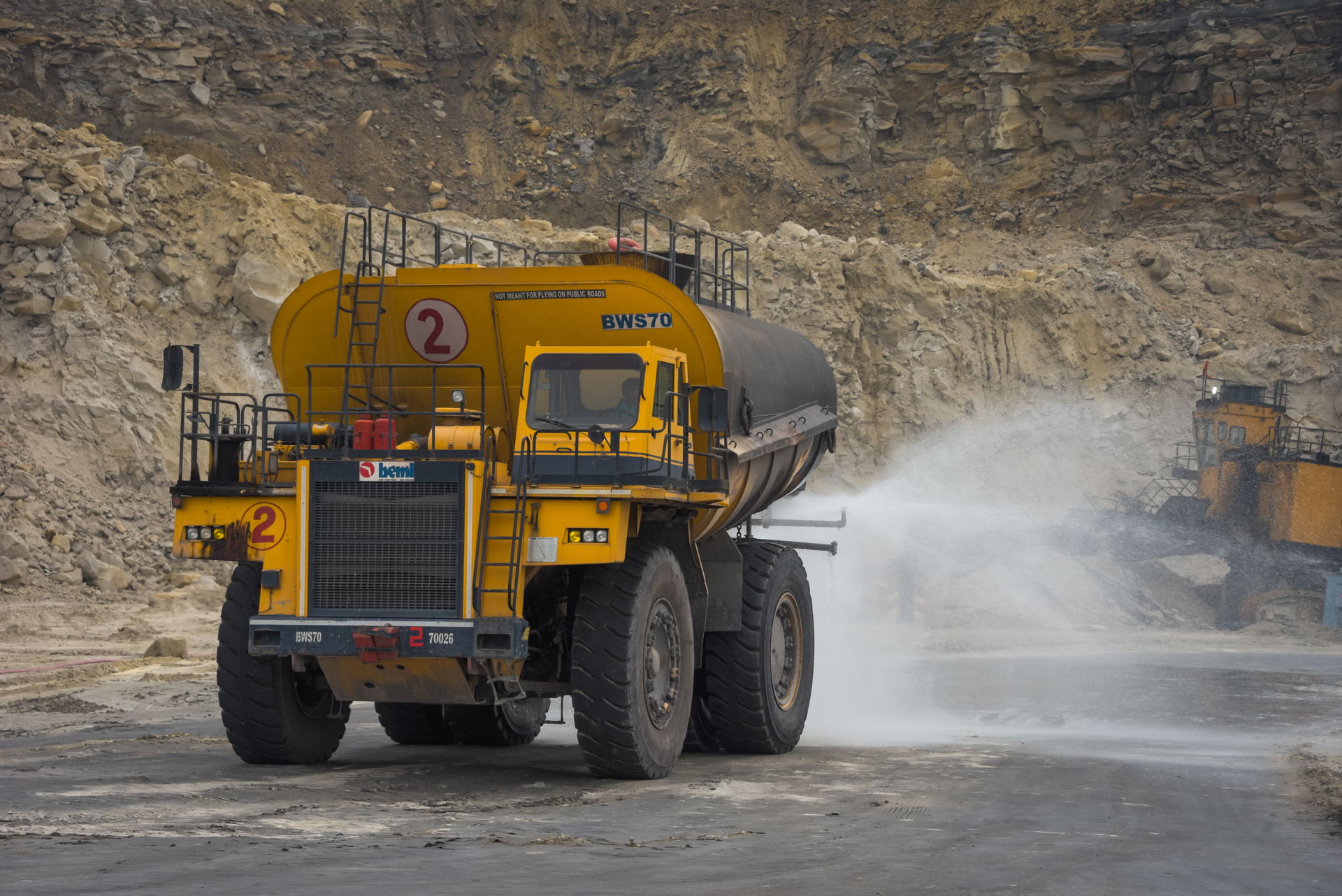 Water Sprinkling at NCL Singrauli Dudhichua Mine