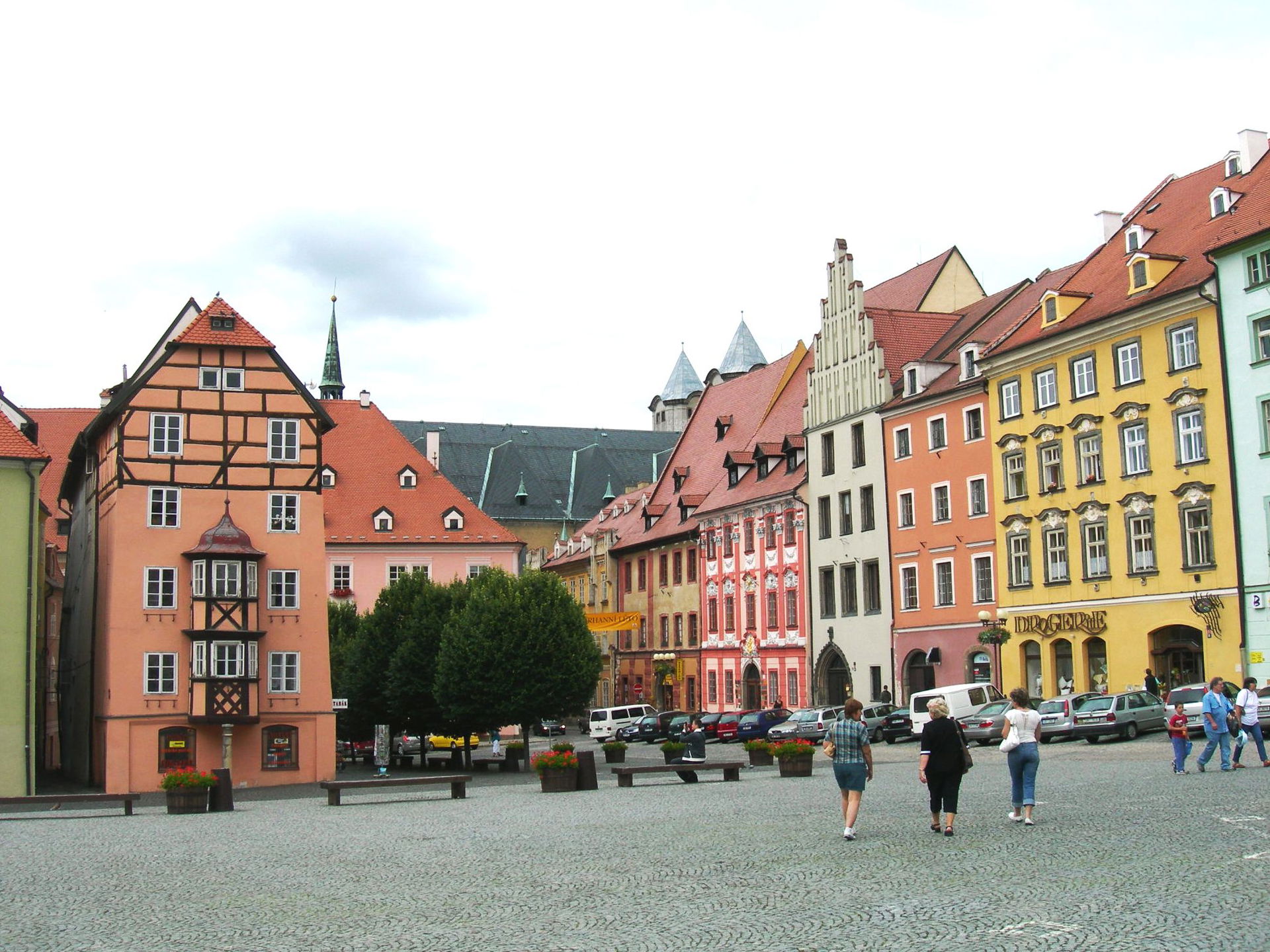The market square of Cheb/Eger in Western Bohemia.