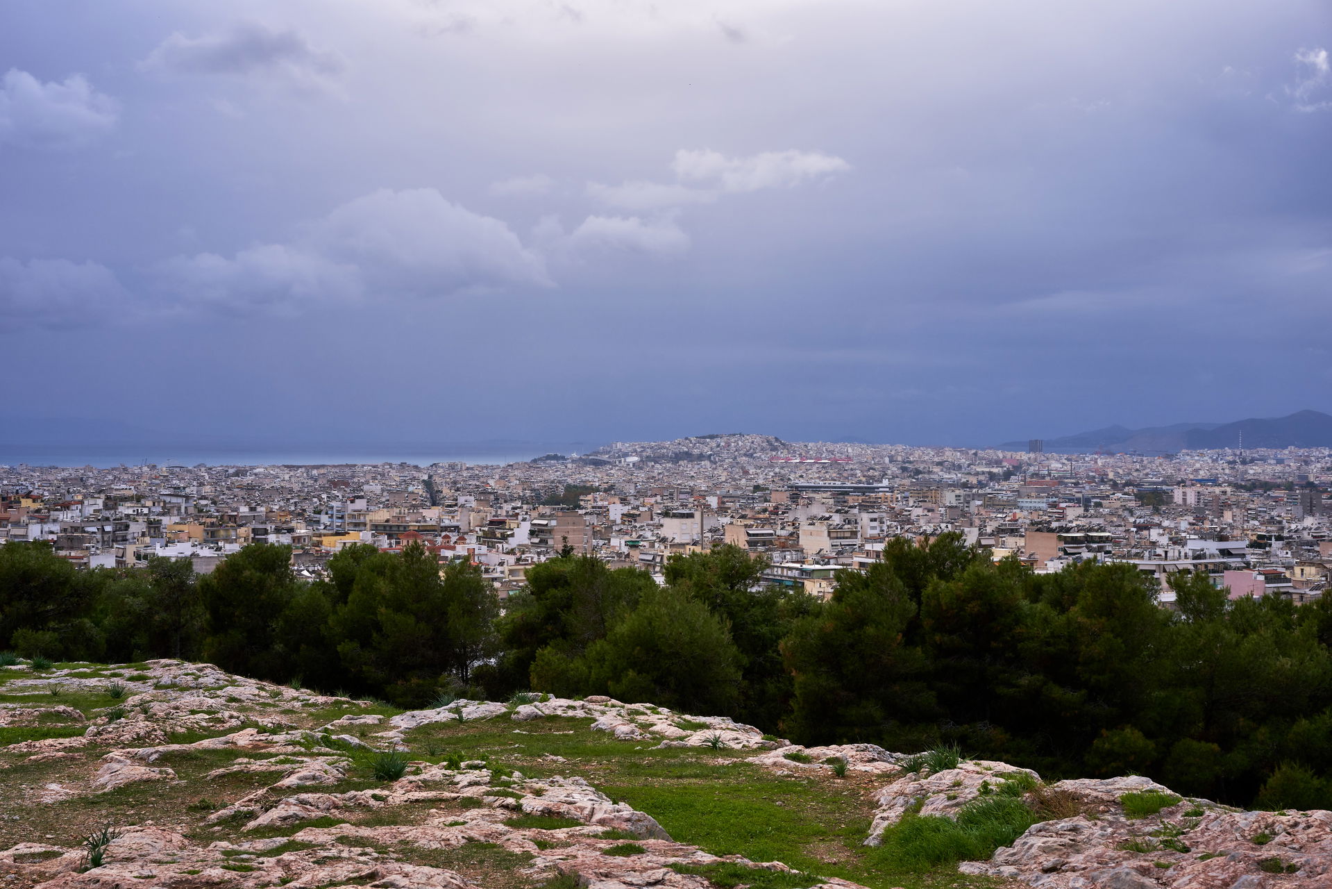 The peninsula of Piraeus from the plateau of Melite on December…