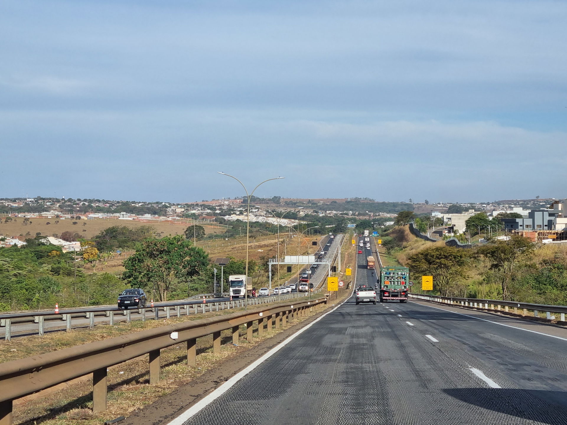 BR-153 em Anápolis, em 12 de agosto de 2023.